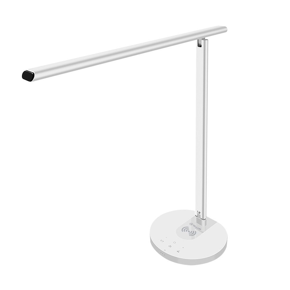 Lampa TELLUR SMART WIFI DESK LAMP 12W bijela, WARM, QI 10W, USB 10W-8