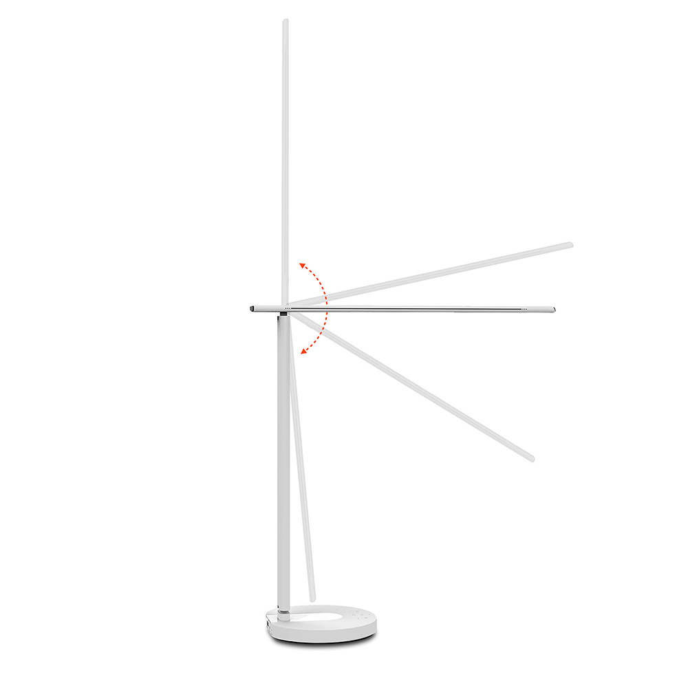 Lampa TELLUR SMART WIFI DESK LAMP 12W bijela, WARM, QI 10W, USB 10W-7