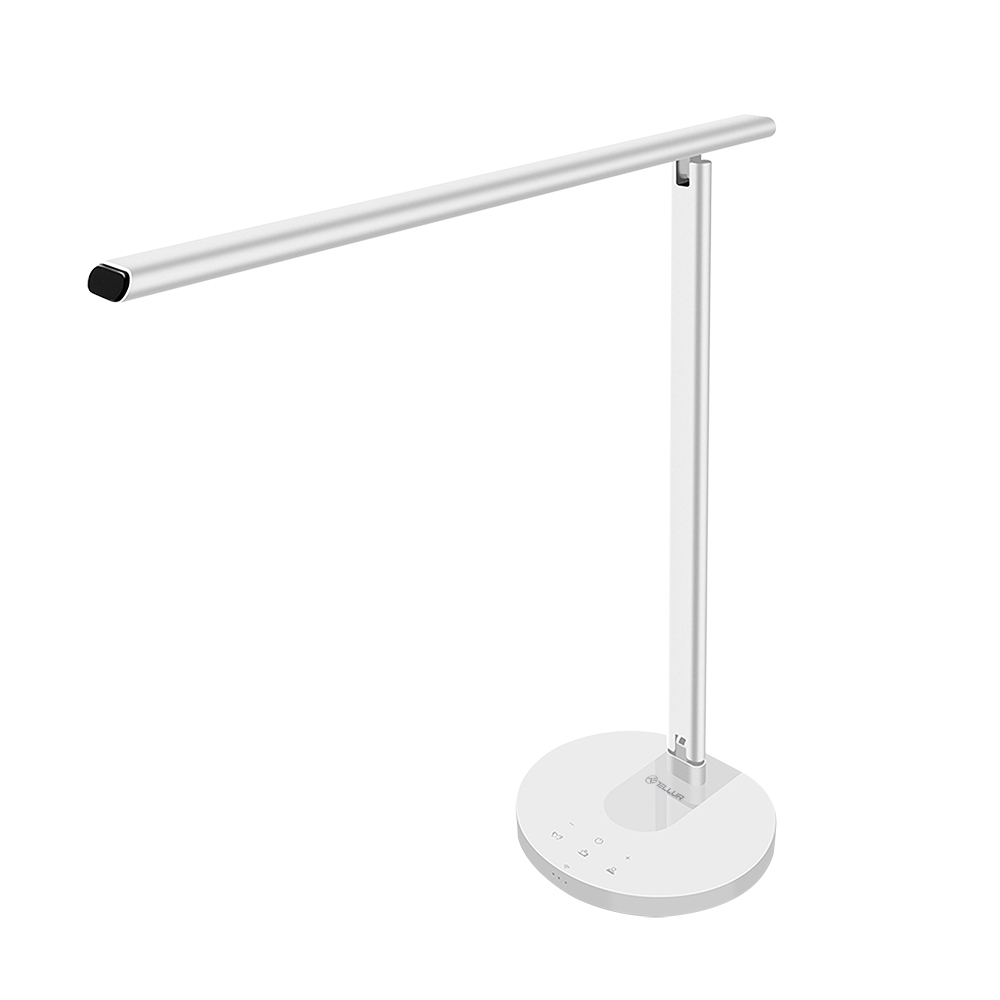 Lampa TELLUR SMART WIFI DESK LAMP 12W bijela, WARM, QI 10W, USB 10W-0
