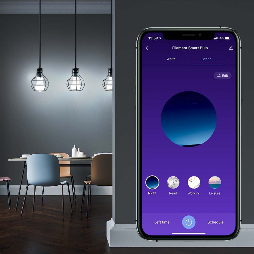 LED žarulja TELLUR SMART WIFI E27 9W bijela/topla/RGB, dimmer-5