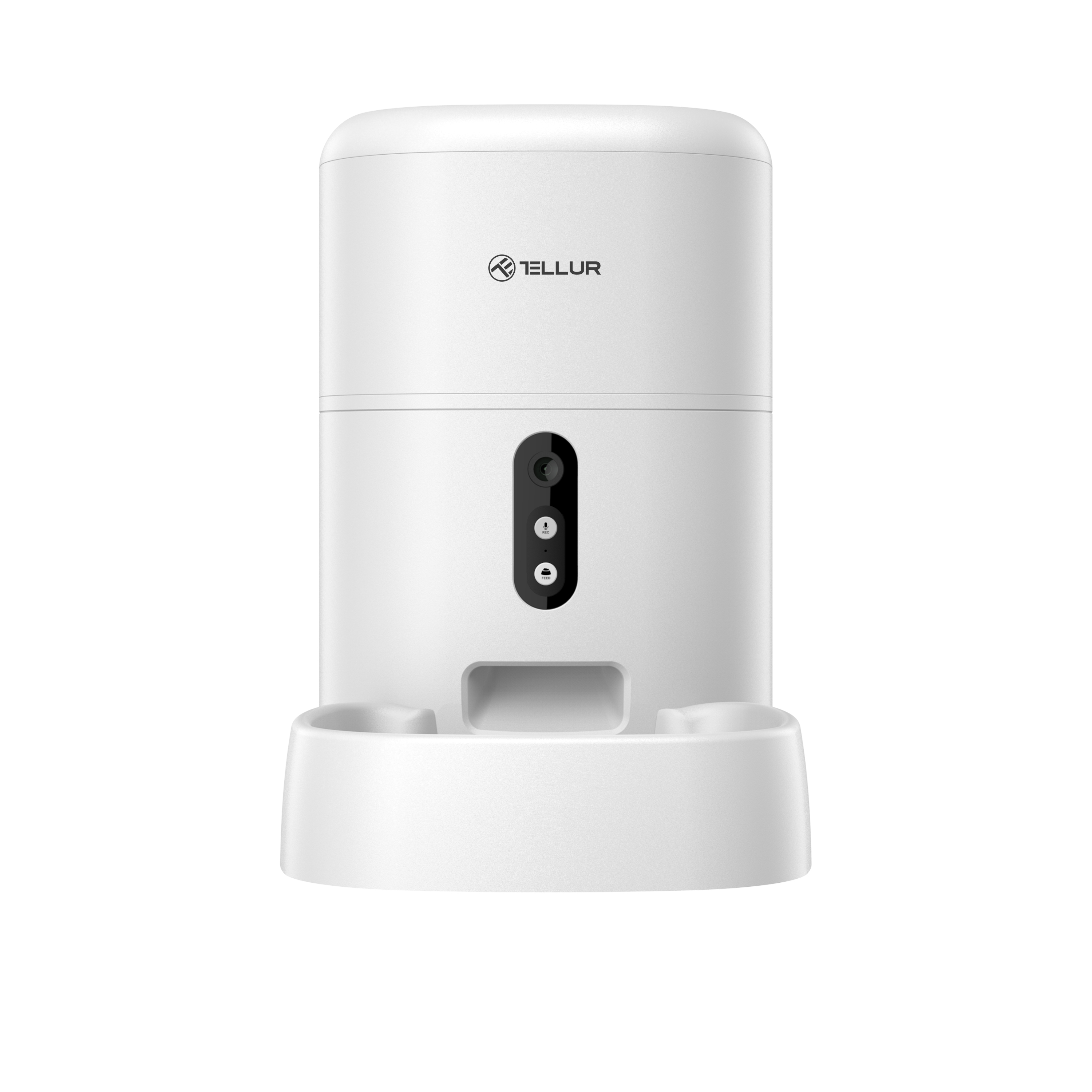 Automatski hranilica za kućne ljubimce TELLUR SMART WIFI PET FEEDER, ULTRA HD kamera, 4L bijeli-5