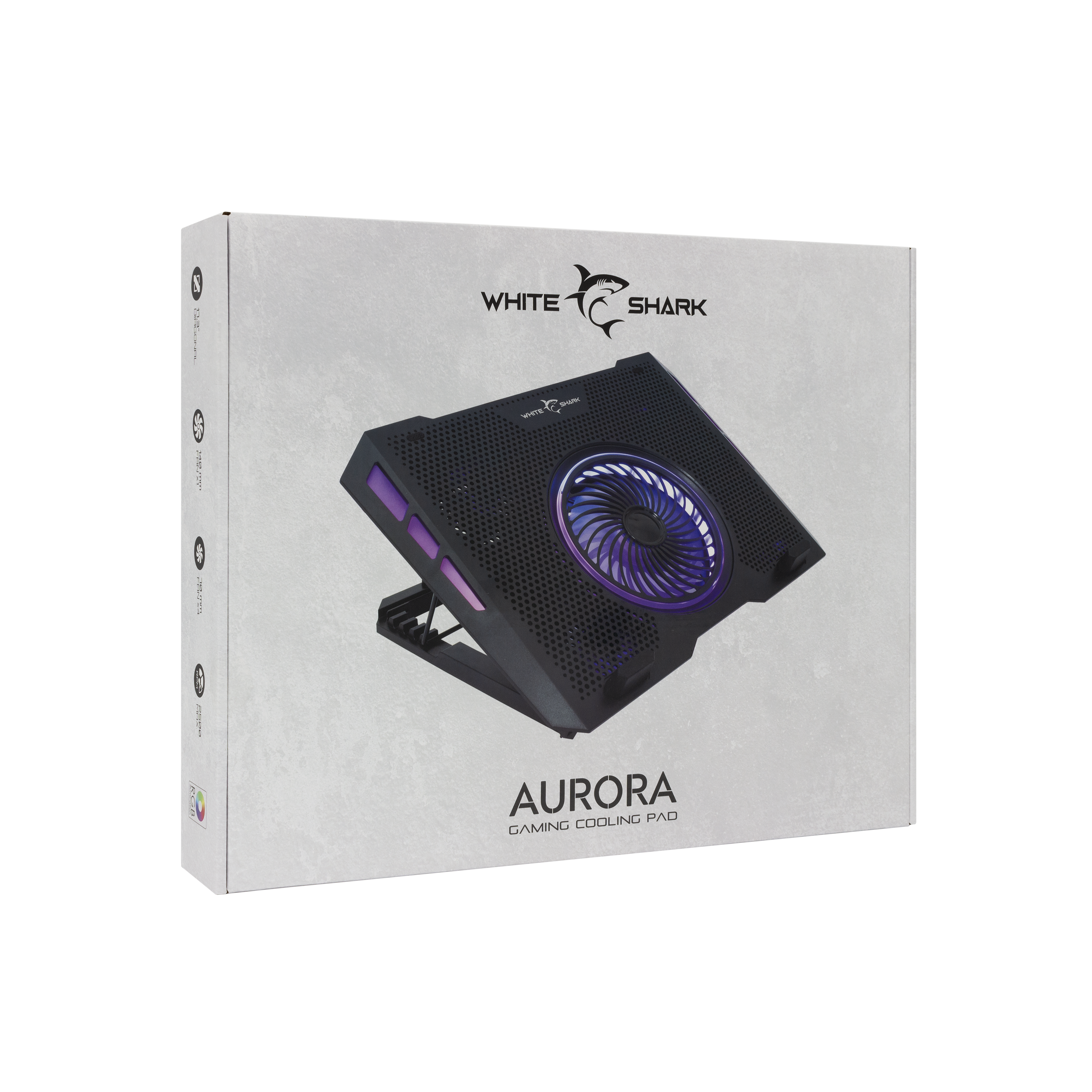 Hladnjak za laptop WHITE SHARK GCP-13 AURORA / 5 vent. RGB-13