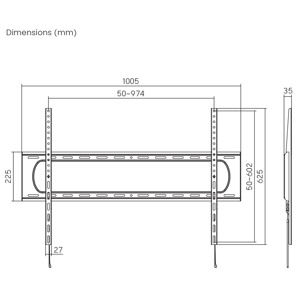 Nosač za TV zidni SBOX PLB-7369F (60"- 120", do 120 kg)-8