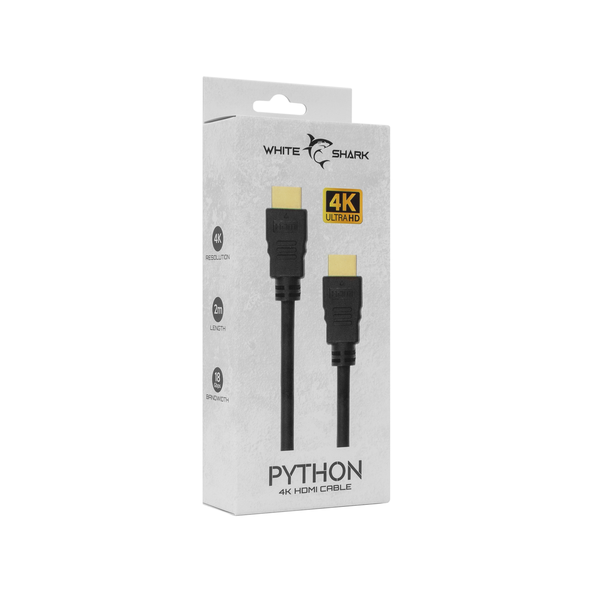 Kabel WHITE SHARK PYTON HDMI-HDMI 2.0 M/M 2M 4K@60Hz-3