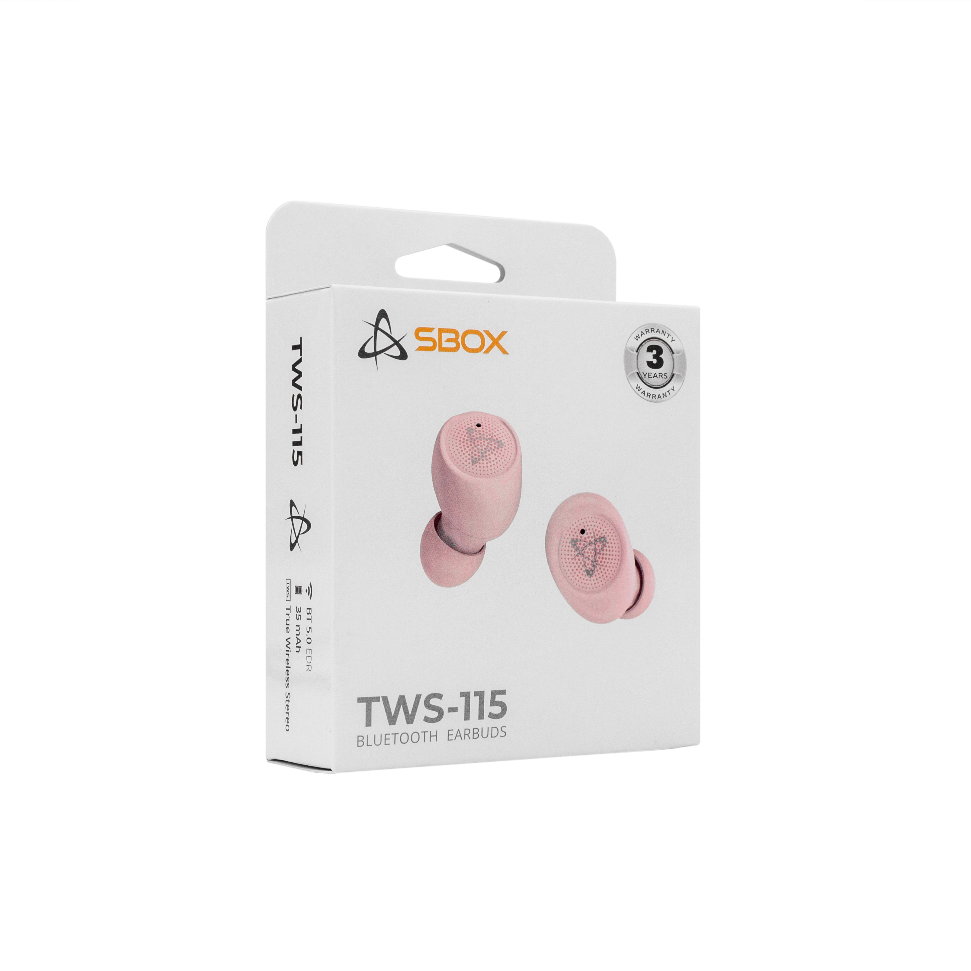 EARBUDS Slušalice + mikrofon SBOX Bluetooth EB-TWS115 Roza-5