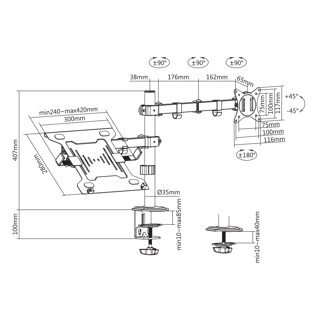 Stalak za monitor SBOX LCD-LM01-2 (stolni)-7