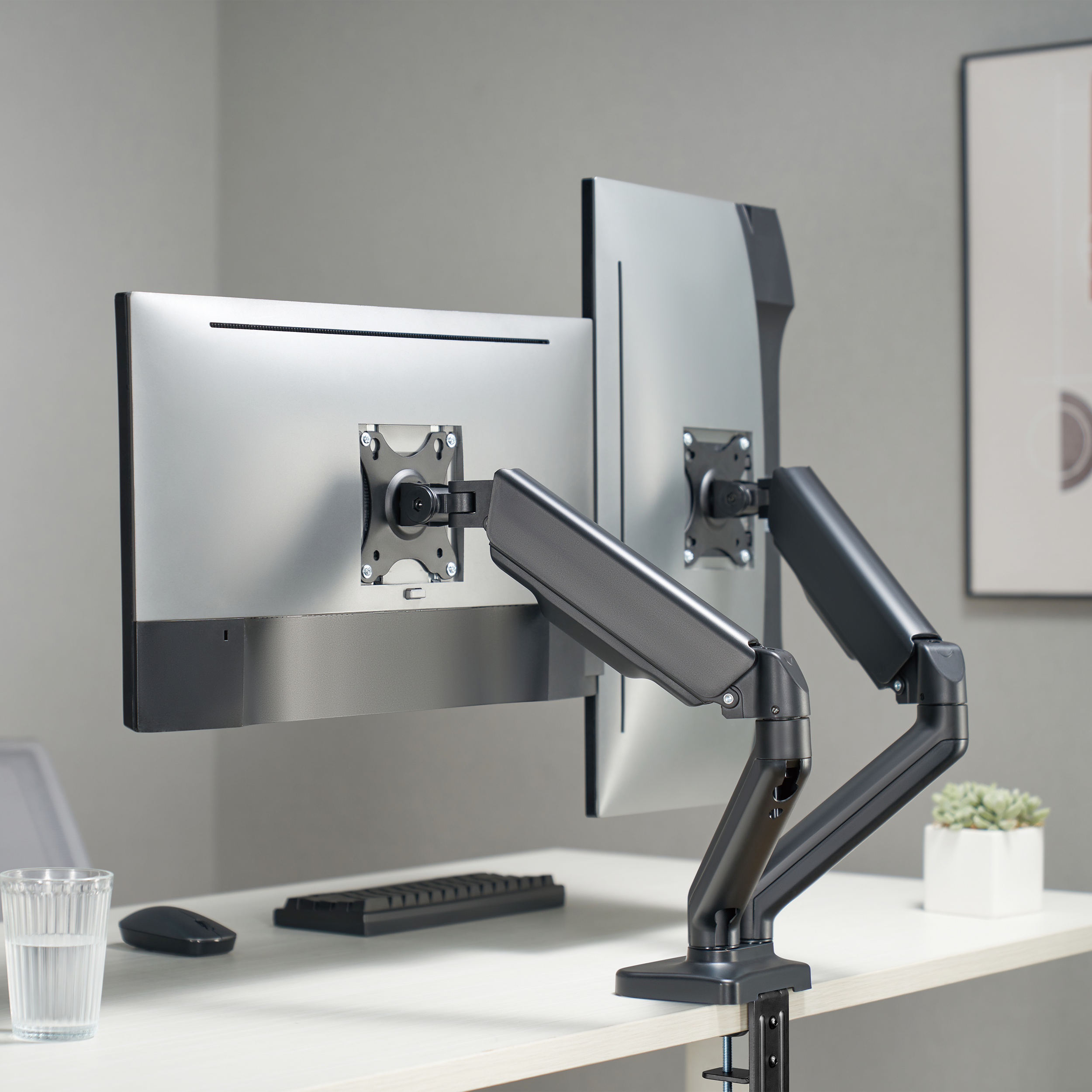 Nosač dva monitora SBOX LCD-S024-2 (stolni)-7