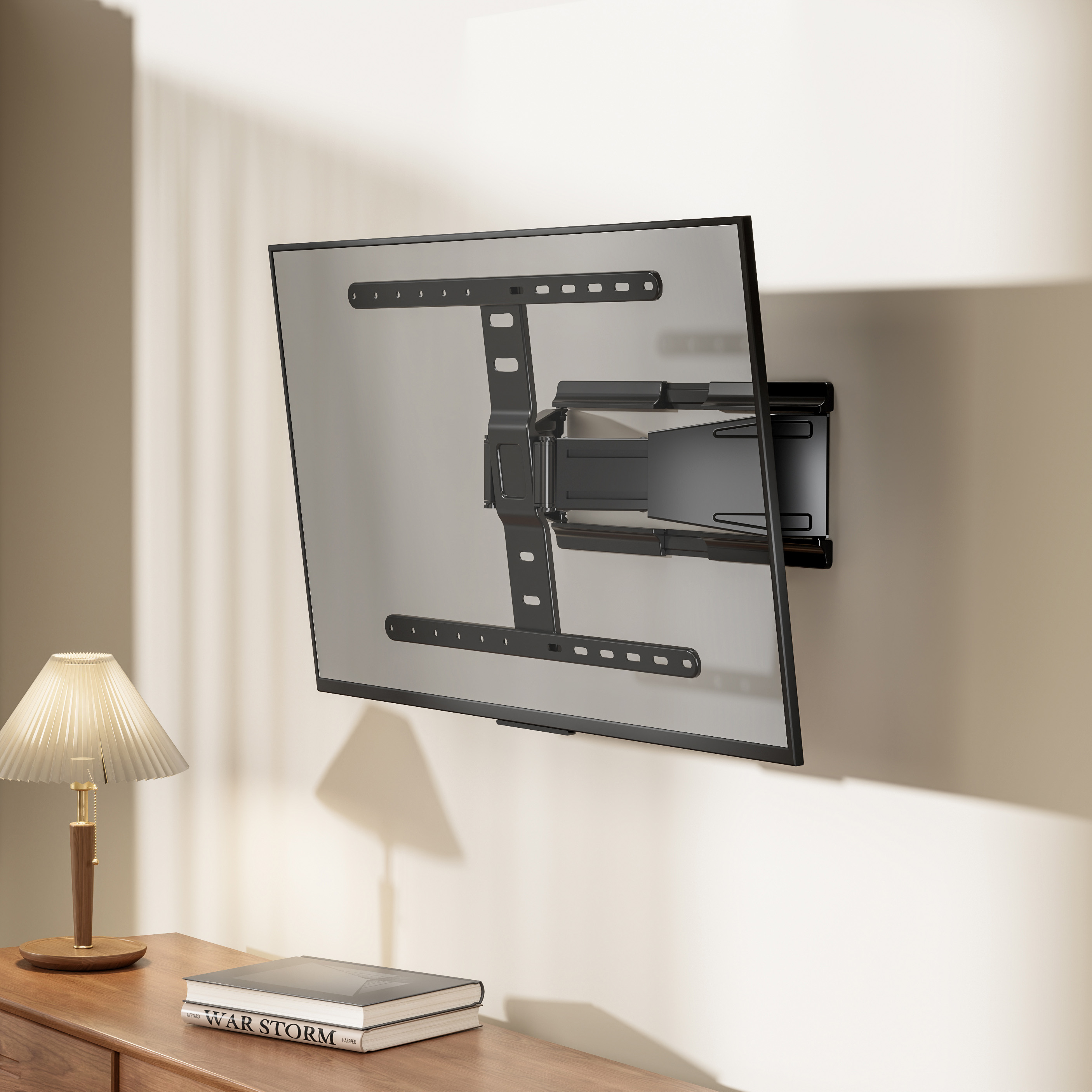 Nosač za TV zidni SBOX PLB-79464 (43"- 90", do 50 kg, nagib +3°/ -15°, zakret +30°/ -30°)-11