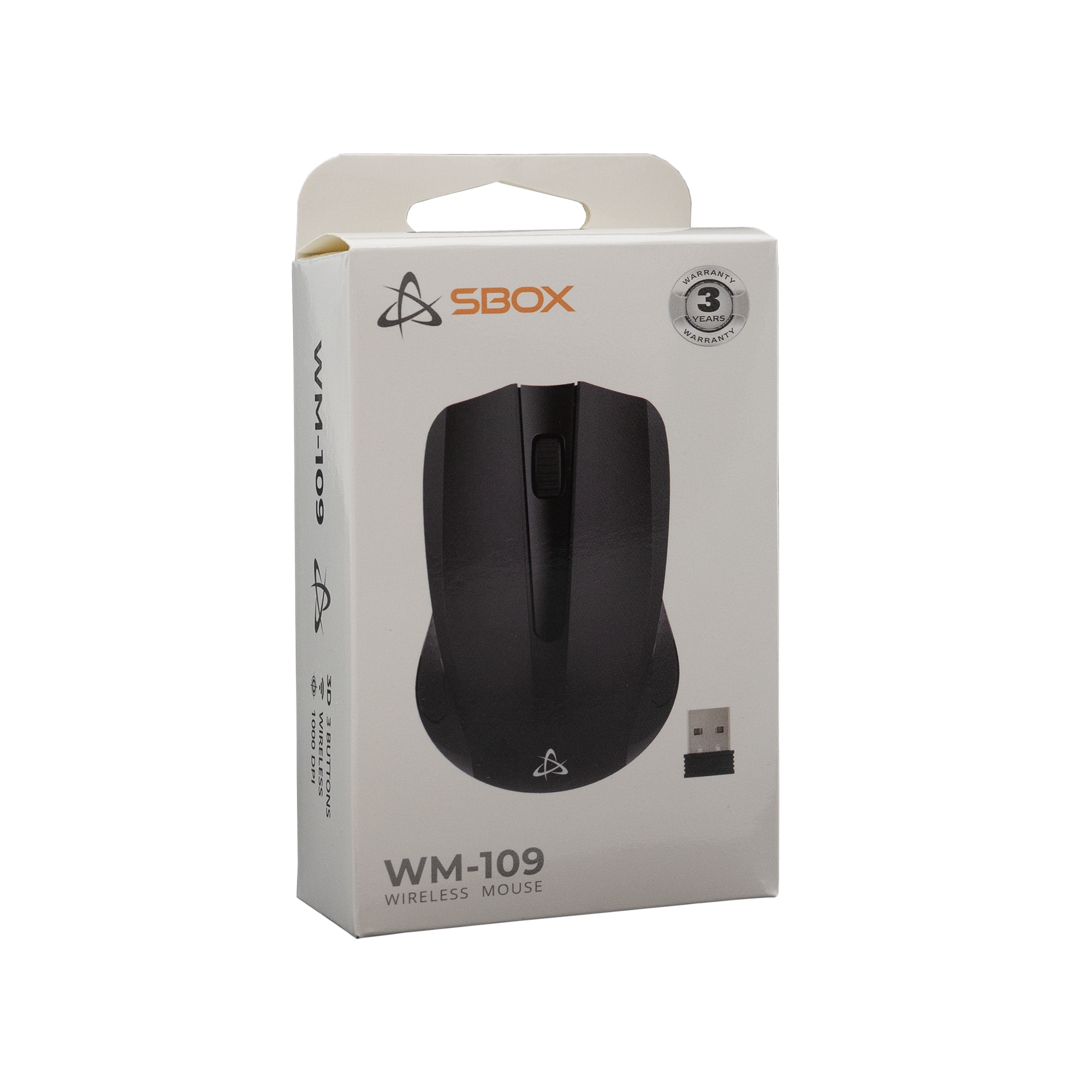 Miš SBOX WM-109 Crni / Bežični-6