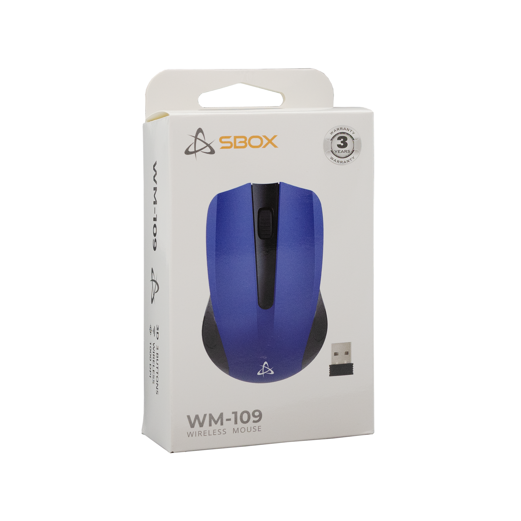 Miš SBOX WM-109 Plavi / Bežični-5