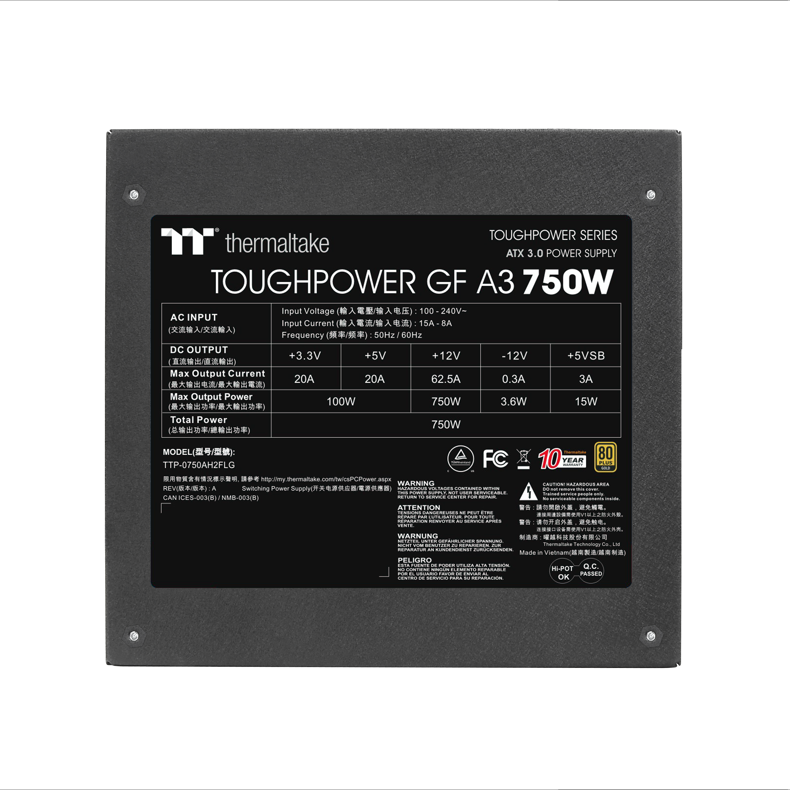 Napajanje THERMALTAKE THERMALTTAKE TOUGHPOWER GF A3 750W-3