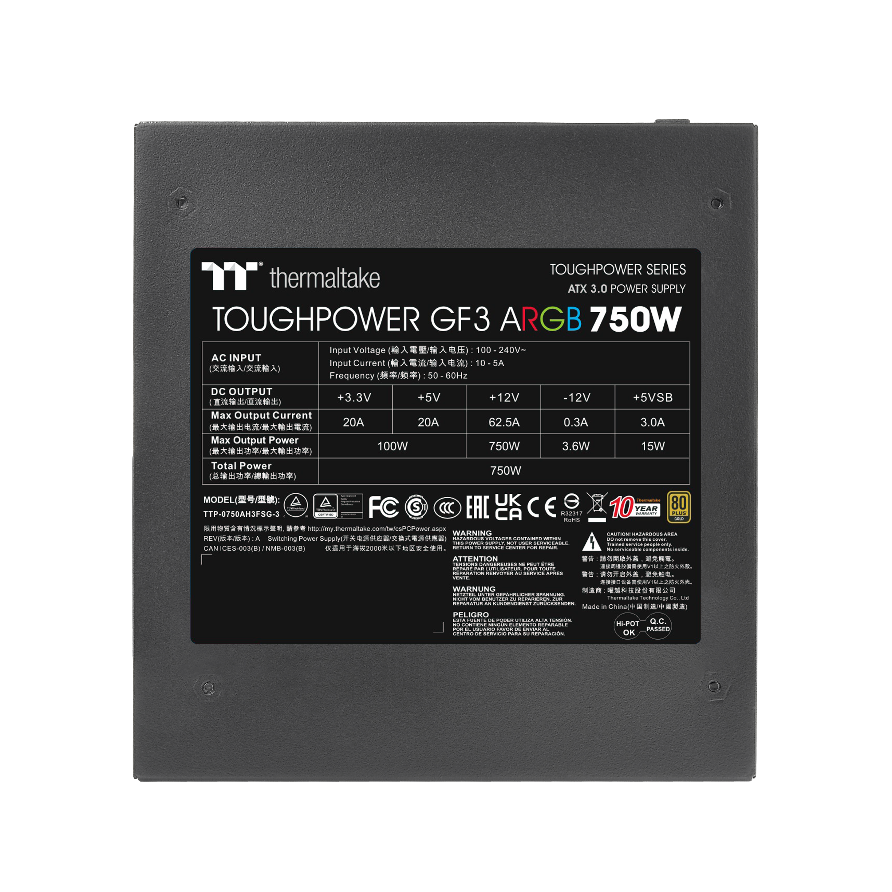 Napajanje THERMALTAKE THERMALTTAKE TOUGHPOWER GF3 ARGB 750W-3