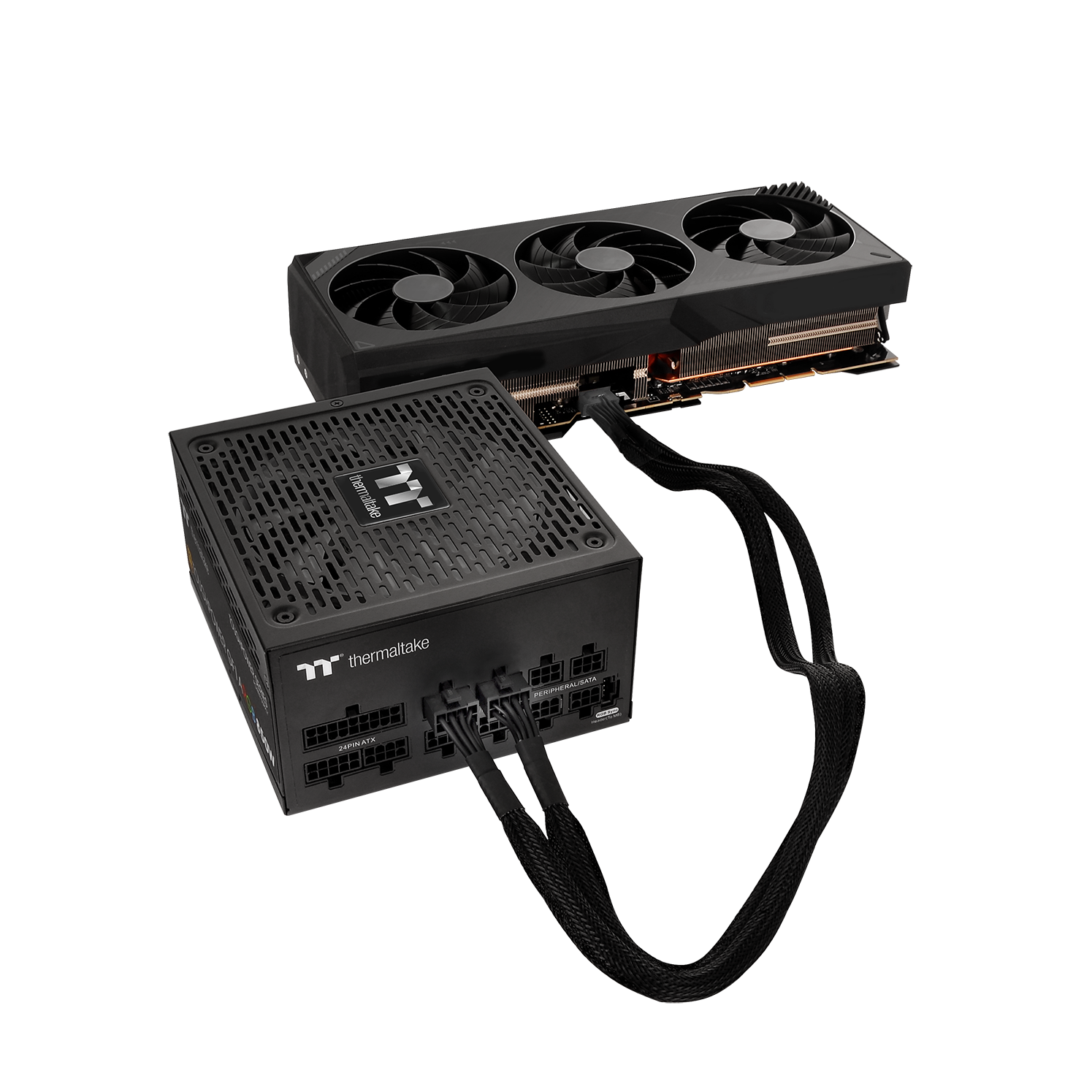 Kabel THERMALTAKE SLEEVED PCIE GEN 5 SPLITTER CABLE-13