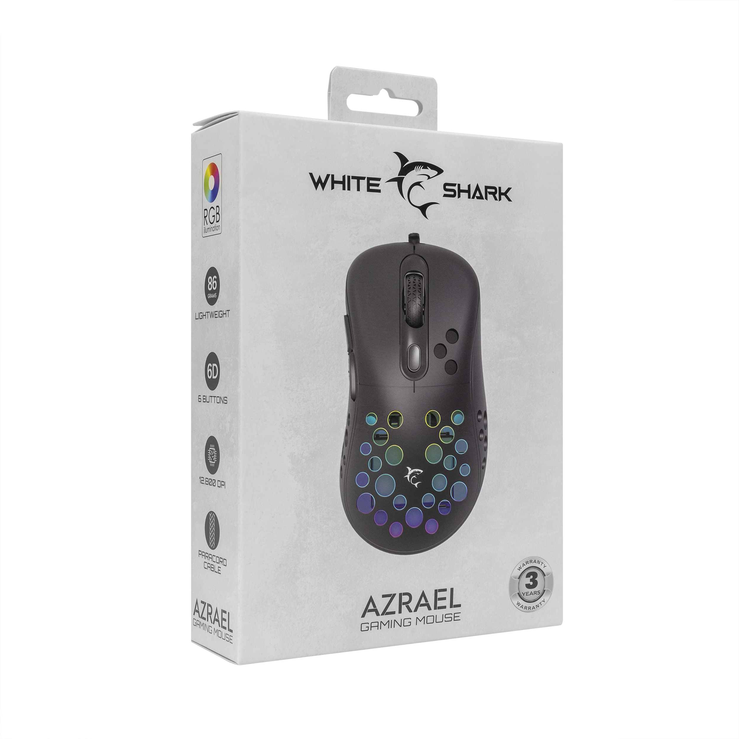 Miš WHITE SHARK GM-5013 AZRAEL 12.800 DPI crni-13