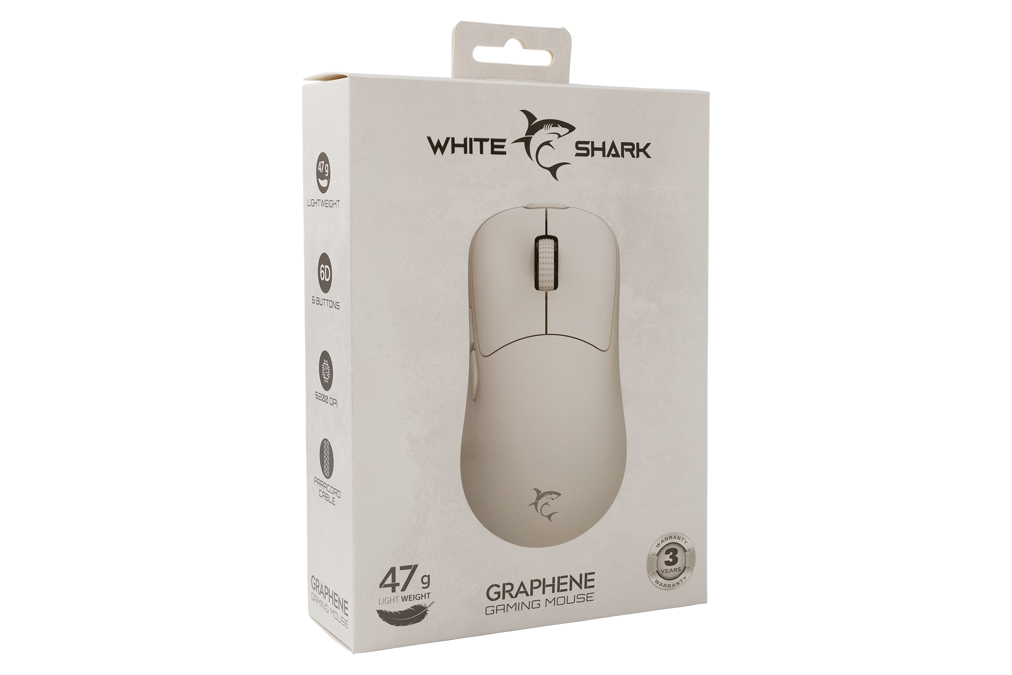 Miš WHITE SHARK GM-5014 GRAPHENE / 12.400 DPI - Bijeli-13