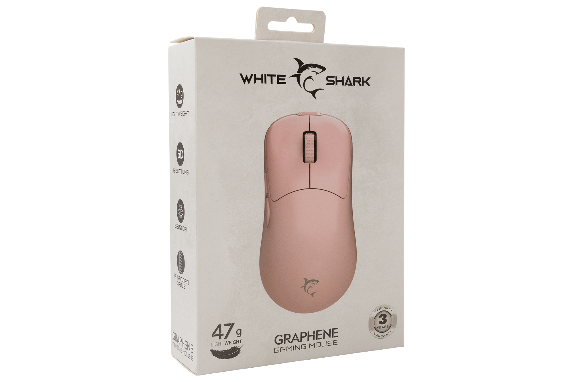 Miš WHITE SHARK GM-5014 GRAPHENE / 12.400 DPI - Roza-11