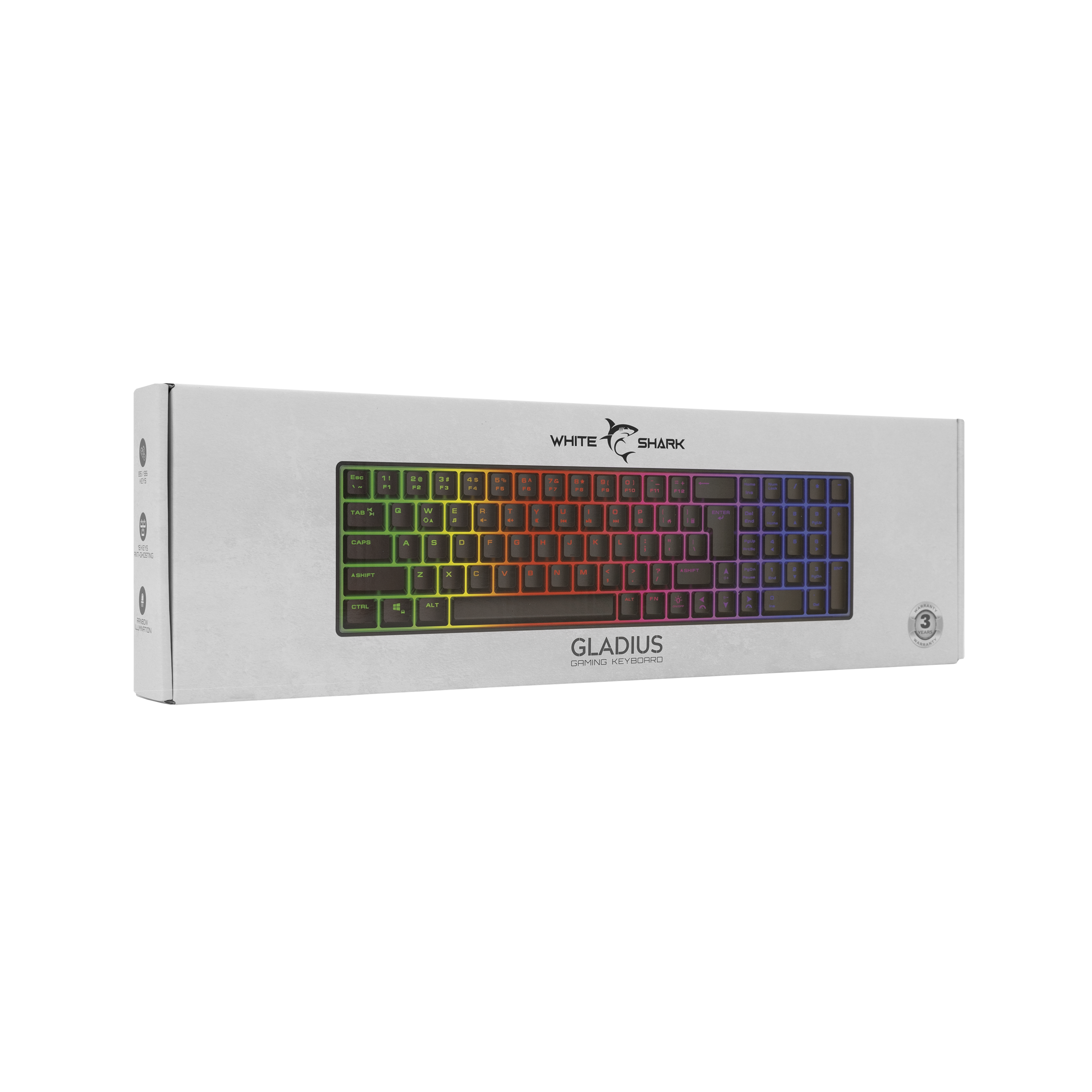 Tipkovnica WHITE SHARK GK-001114 GLADIUS / US-9