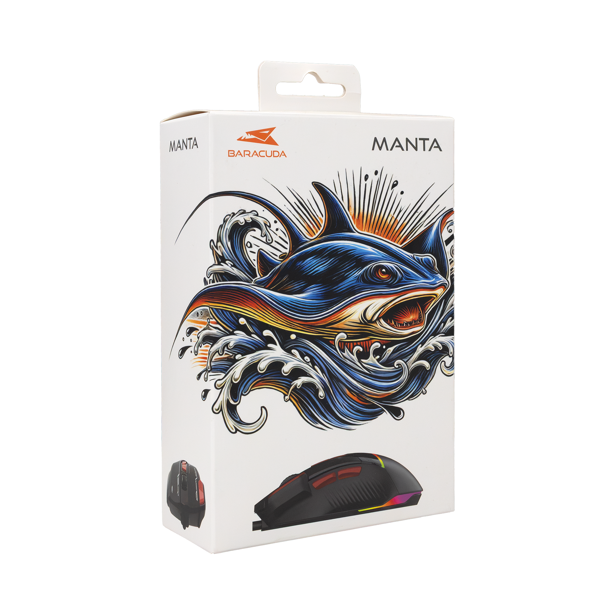 Miš BARACUDA BGM-041 MANTA 12.800 dpi crni-11