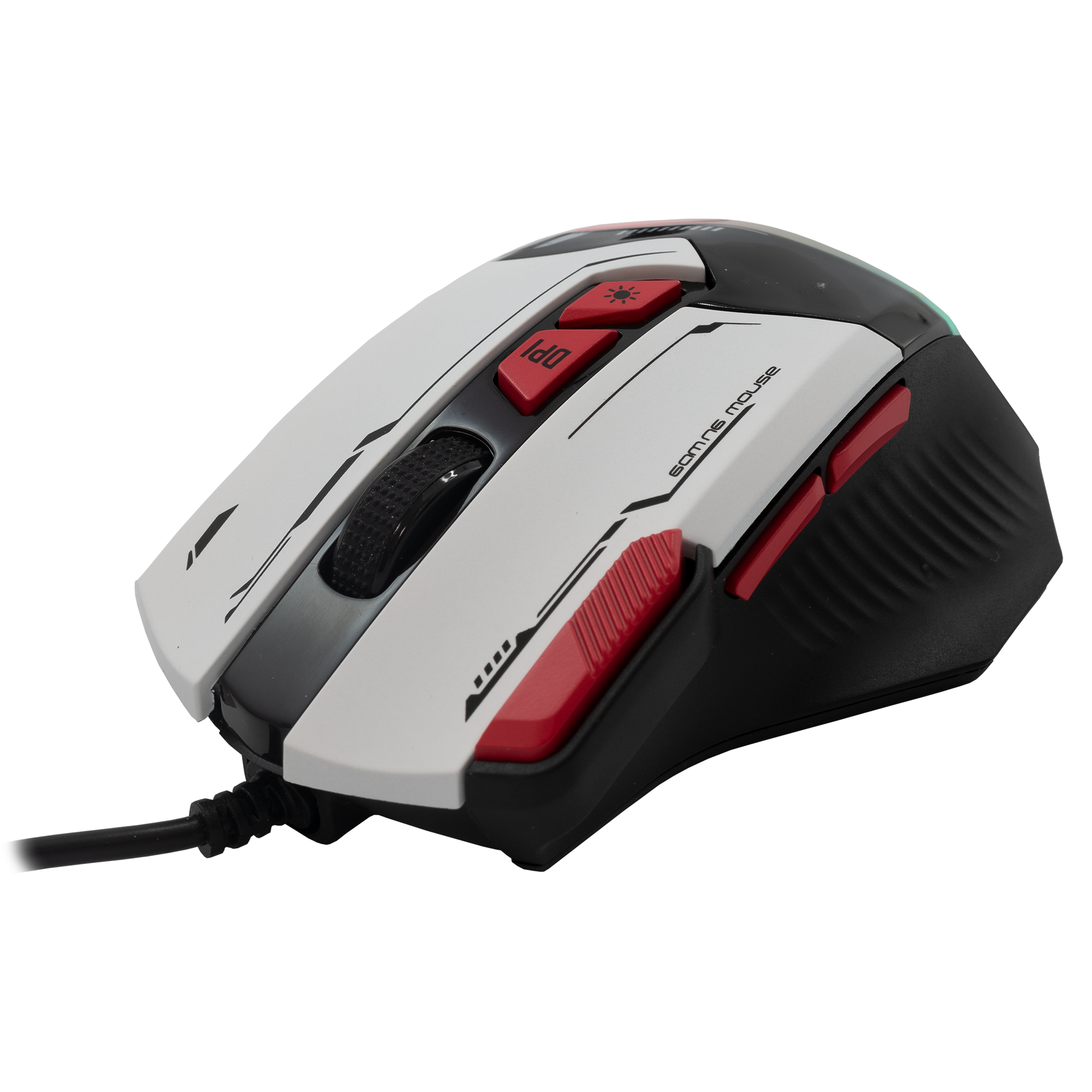 Miš BARACUDA BGM-042 MANTA 12.800 dpi bijeli-1