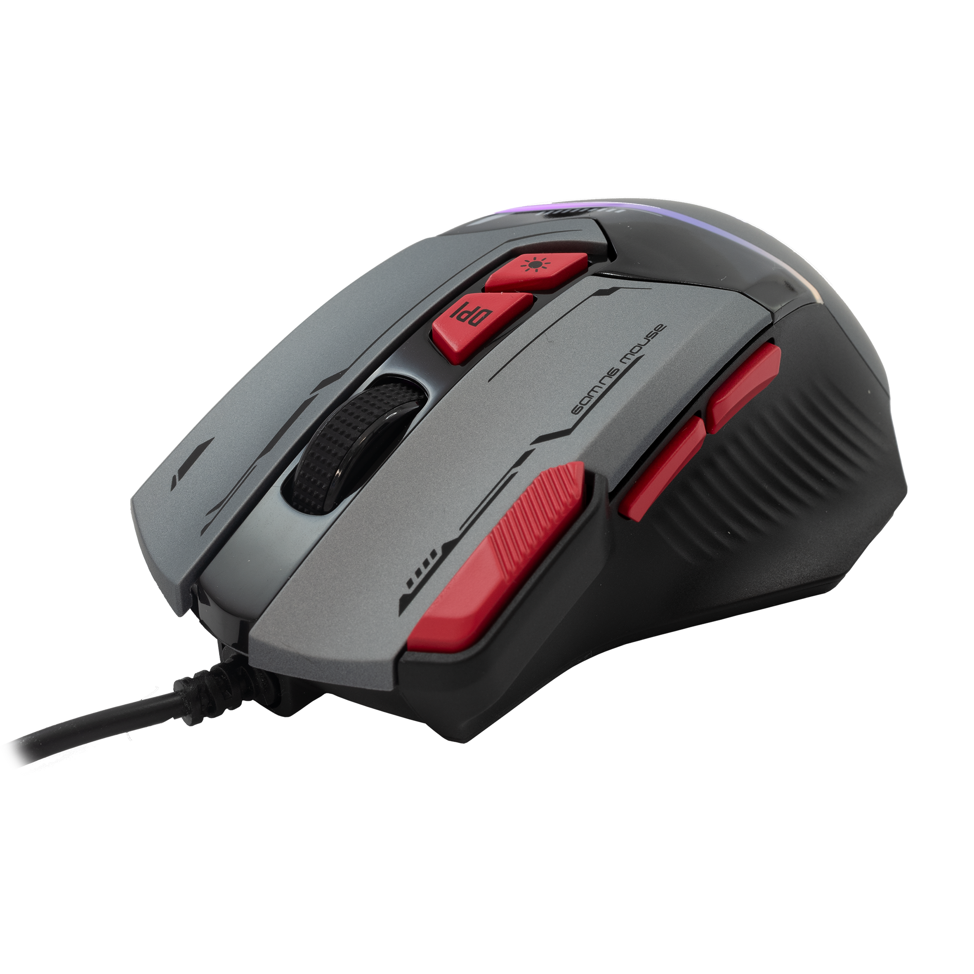 Miš BARACUDA BGM-047 MANTA 12.800 dpi sivi-3
