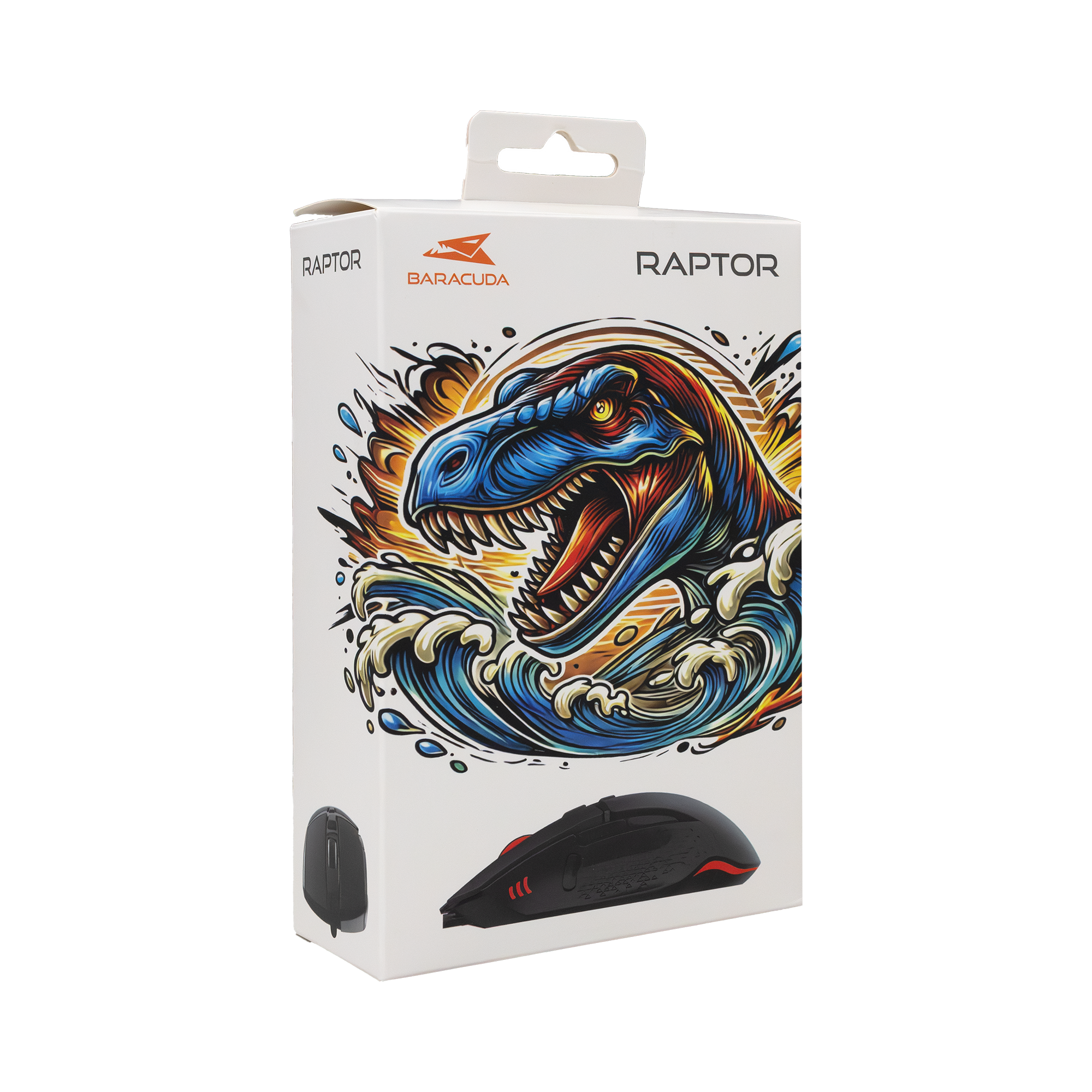 Miš BARACUDA BGM-051 RAPTOR 6400 dpi crni-12