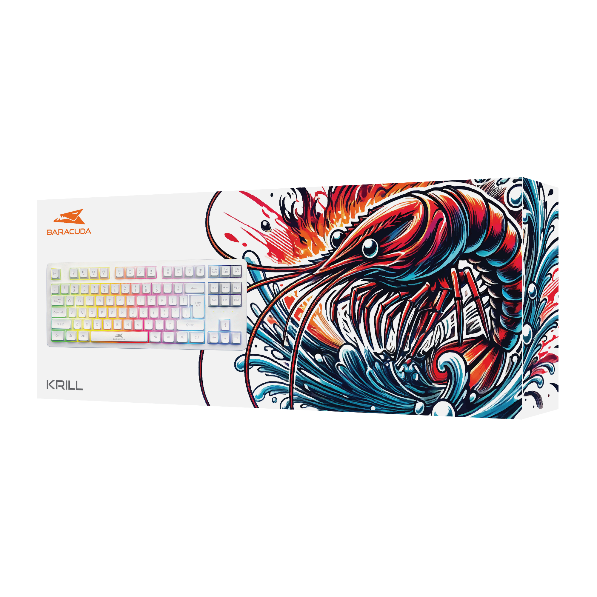 Tipkovnica BARACUDA BGK-01114 KRILL US bijela-5