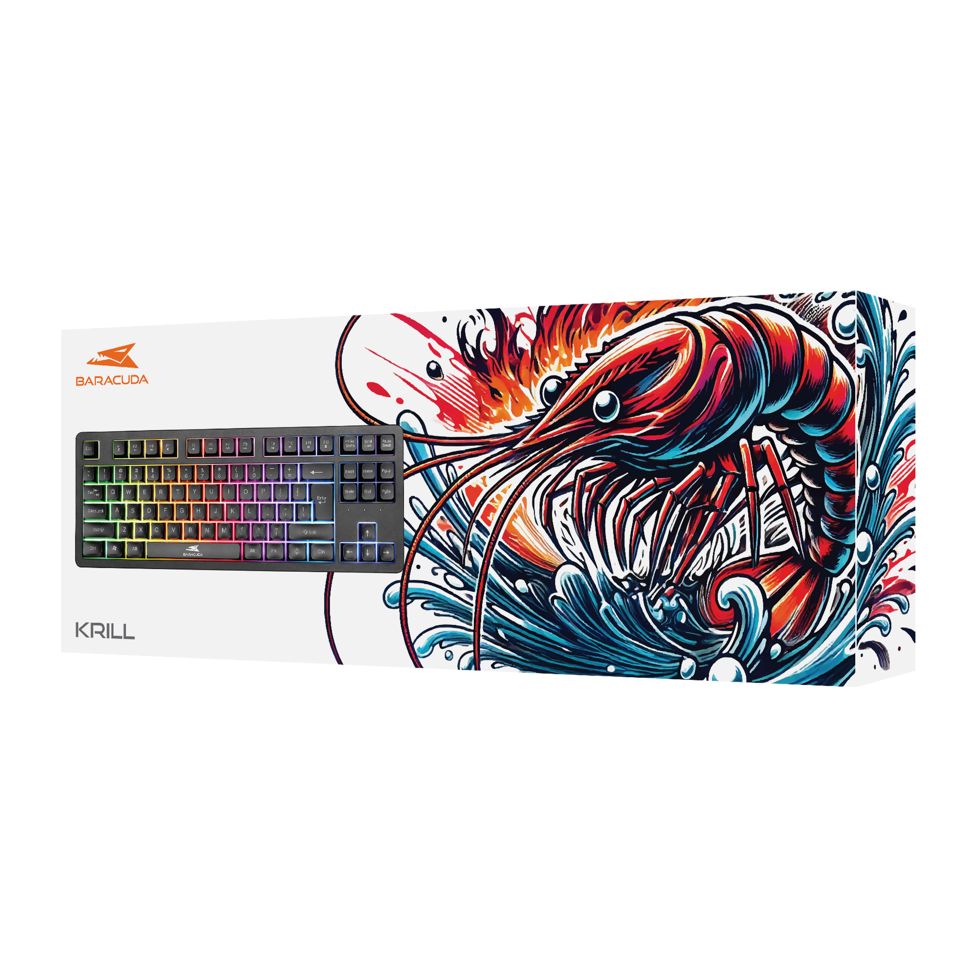Tipkovnica BARACUDA BGK-01114 KRILL US crna-5