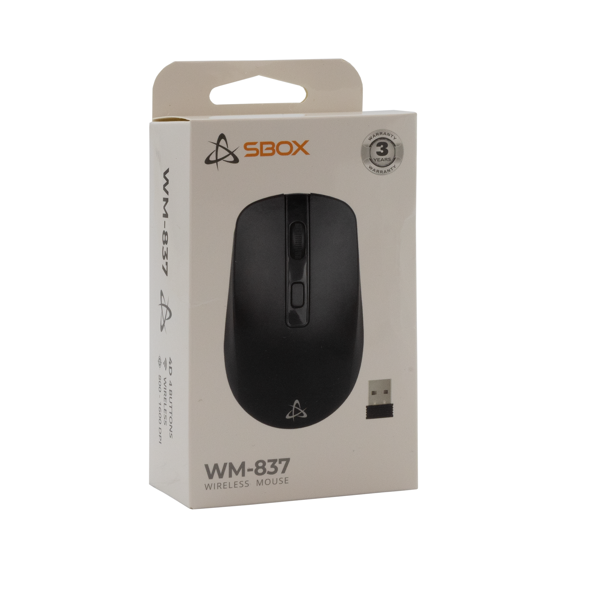 MIŠ SBOX WM-837 Crni / Bežicni-5