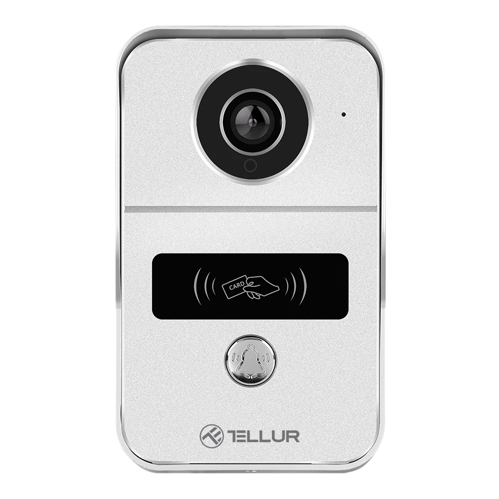 TELLUR PAMETNO WIFI VIDEO ZVONO. 1080P, FUNKCIJA OTKLJUČAVANJA, UNUTARNJE ZVONCE, SIVA-0