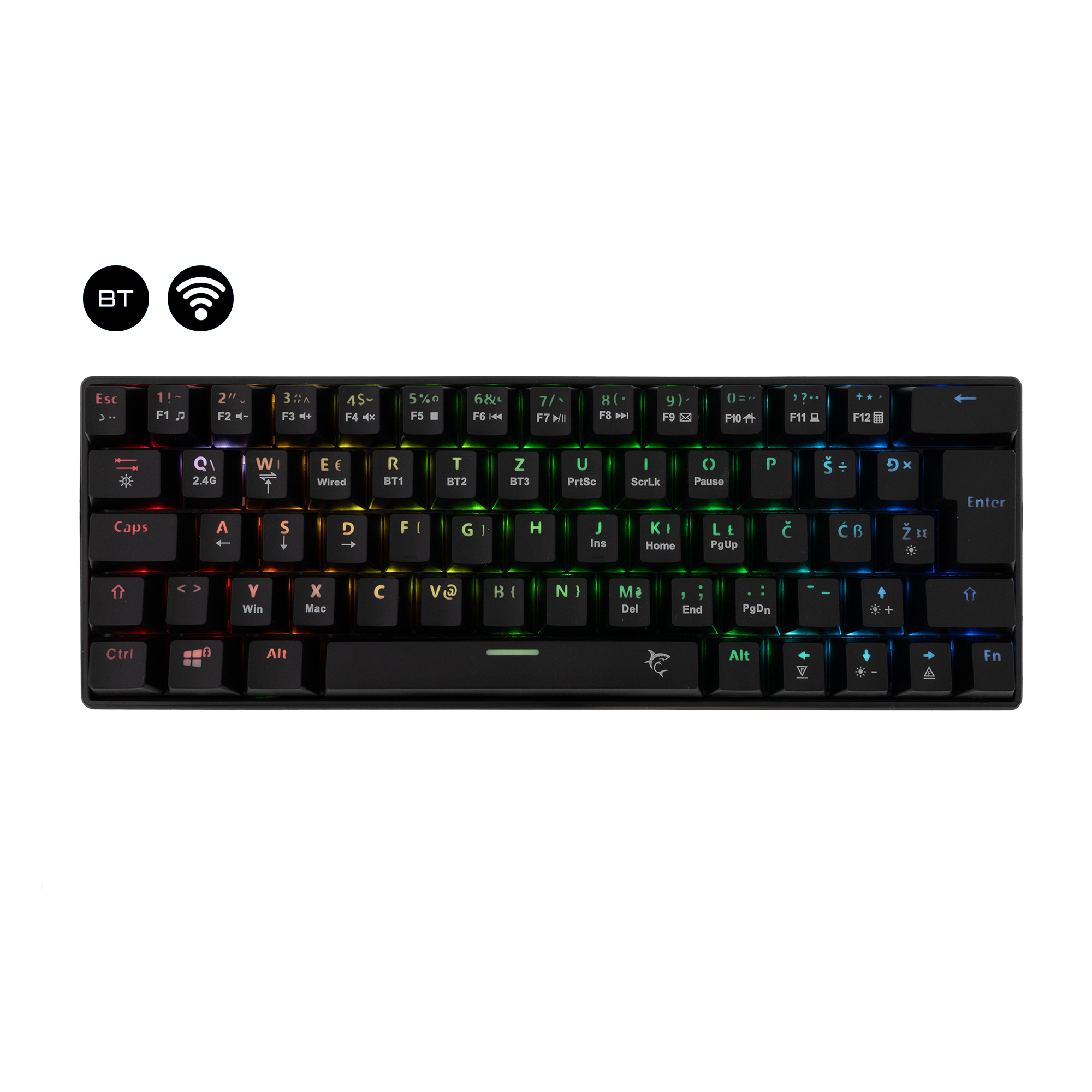 Tipkovnica WHITE SHARK GK-003112 KAIKEN / HR-0