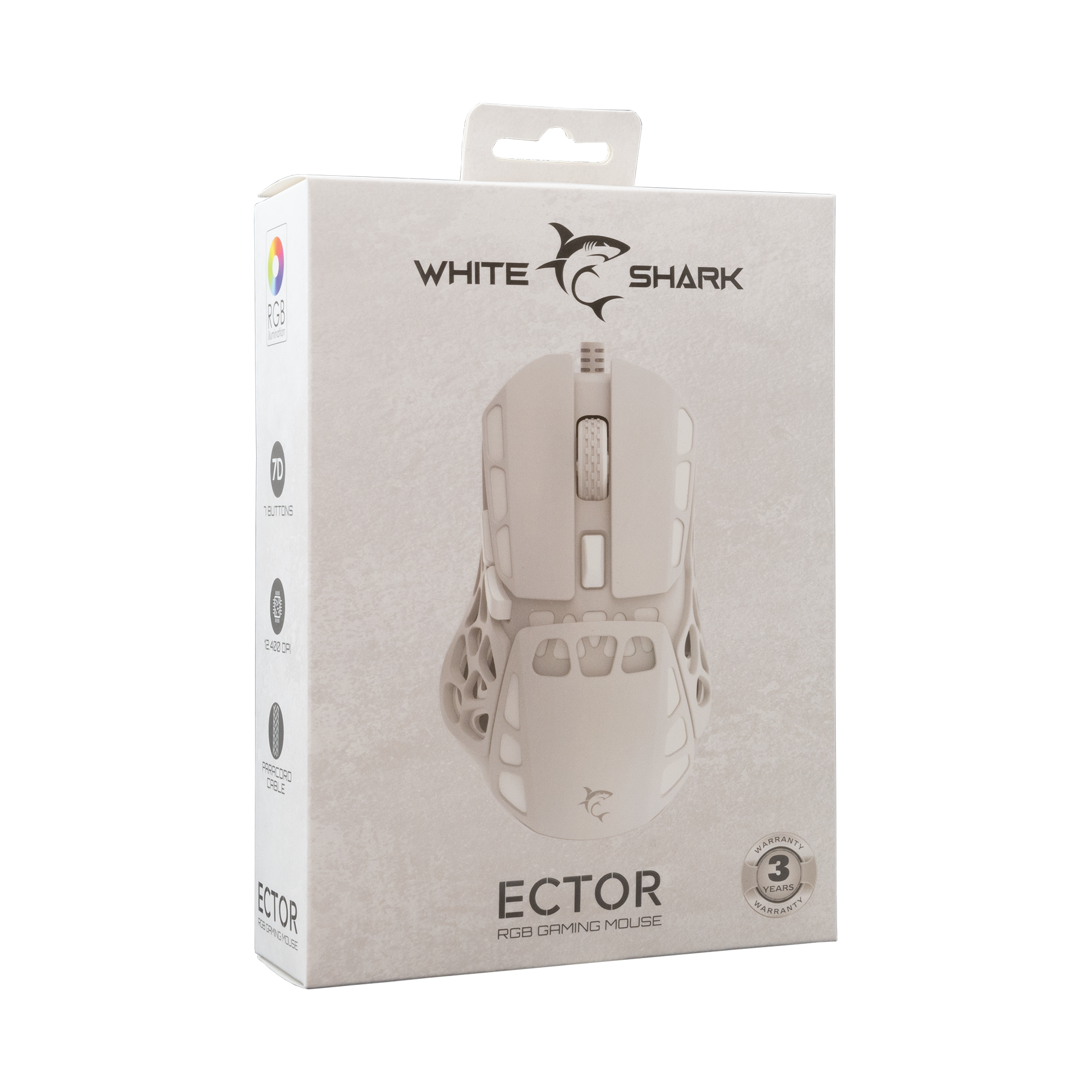 Miš WHITE SHARK GM-5016 ECTOR (12.000 DPI) bijeli-6