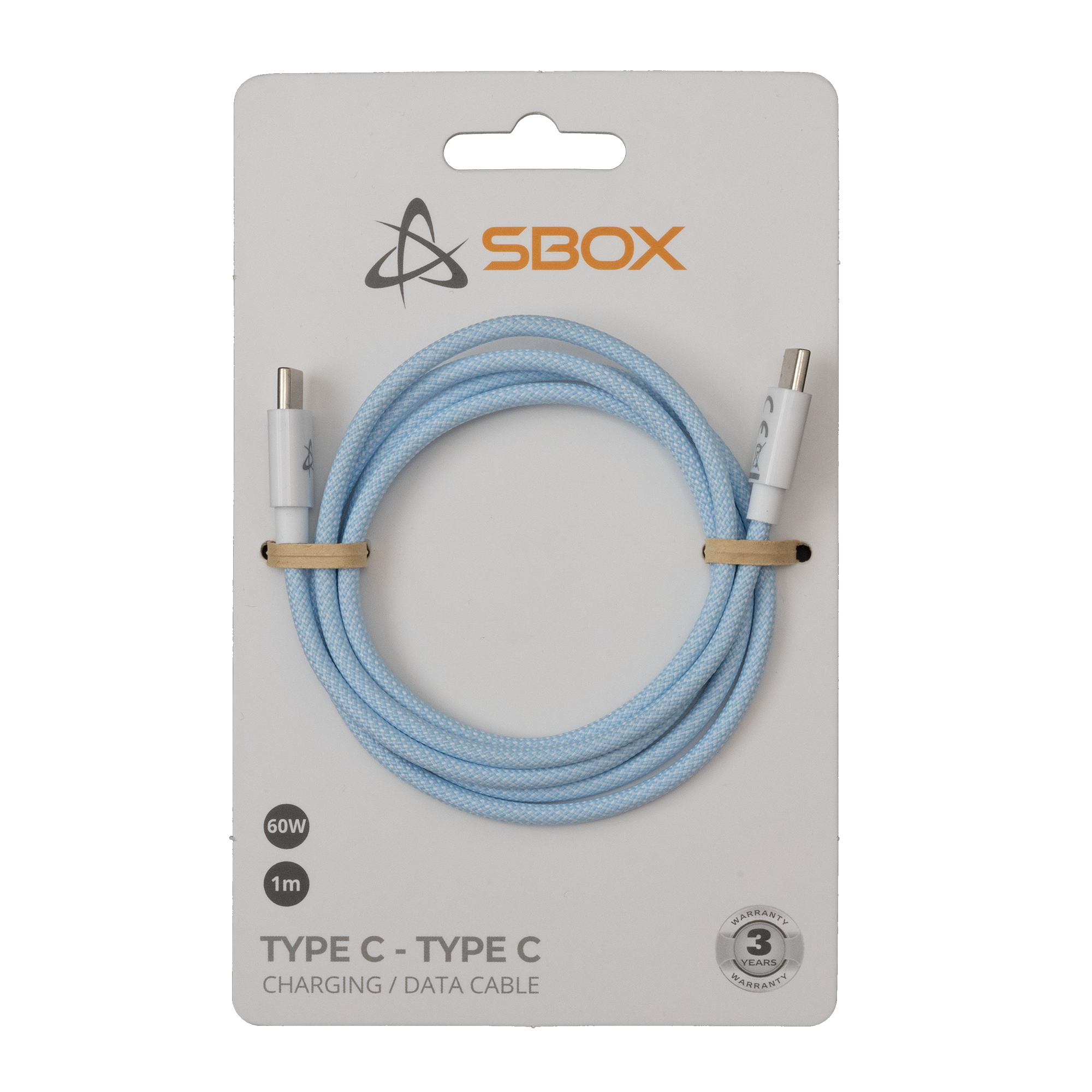 Kabel SBOX USB Type C na USB Type C M/M (1m, 60W) plavi-1