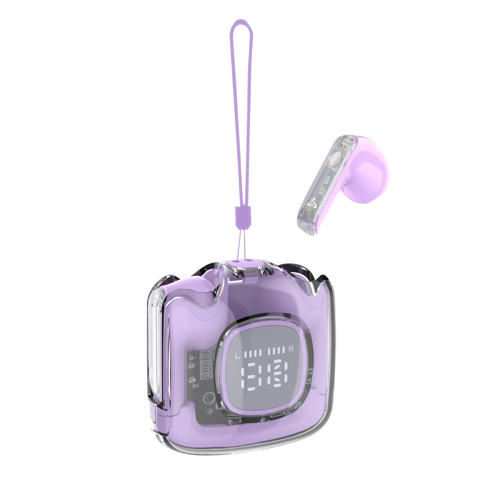 Slušalice SBOX EB-TWS148 (Bluetooth, bežične, mikrofon) ljubičaste-4