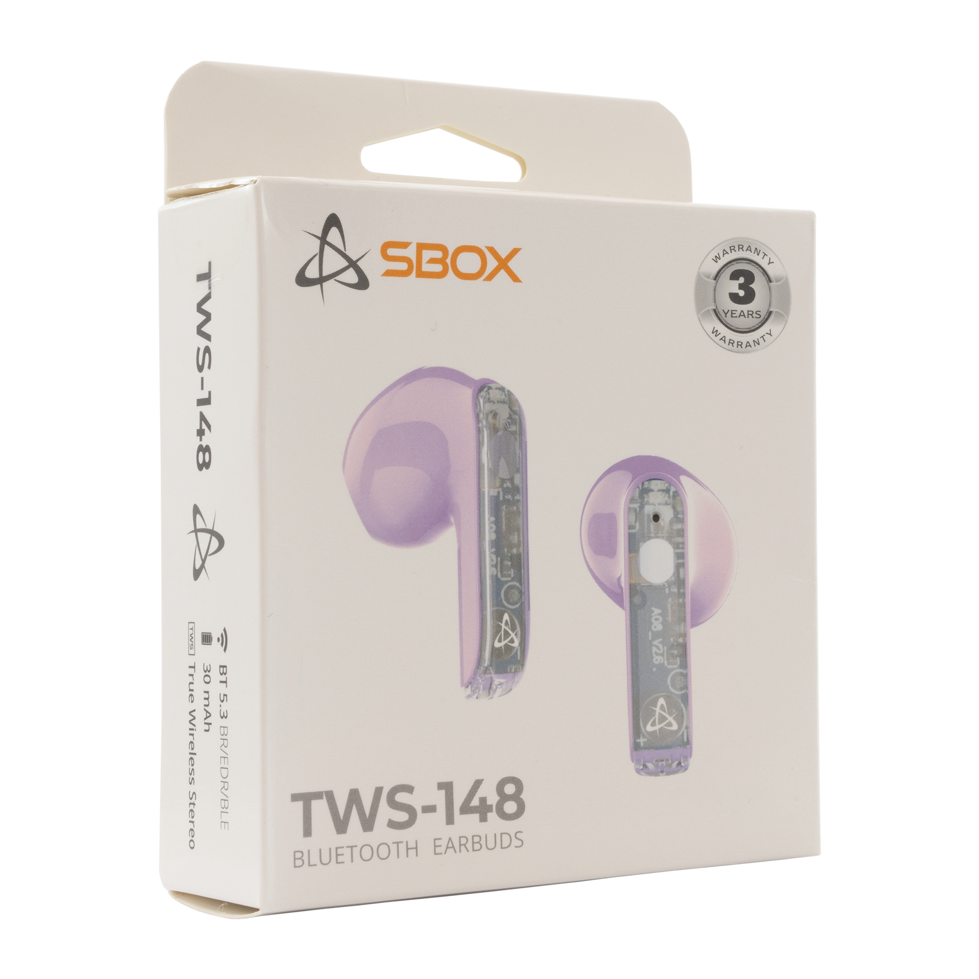 Slušalice SBOX EB-TWS148 (Bluetooth, bežične, mikrofon) ljubičaste-5