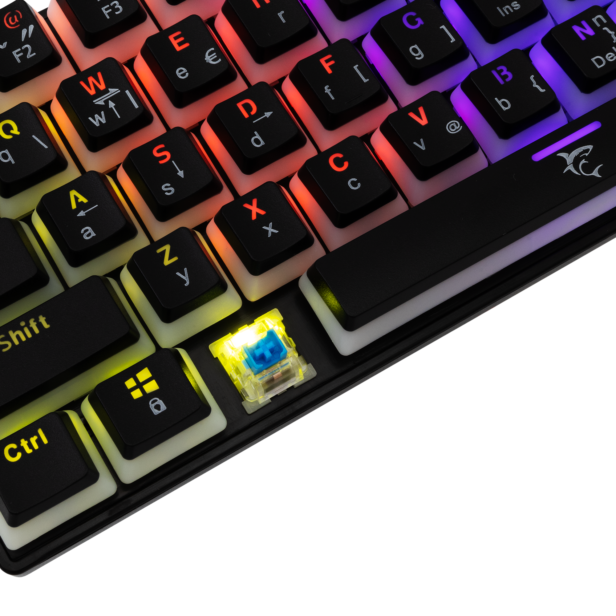 Tipkovnica WHITE SHARK GK-2202 ASHIKO (HR, BLUE.SW.) crna-11