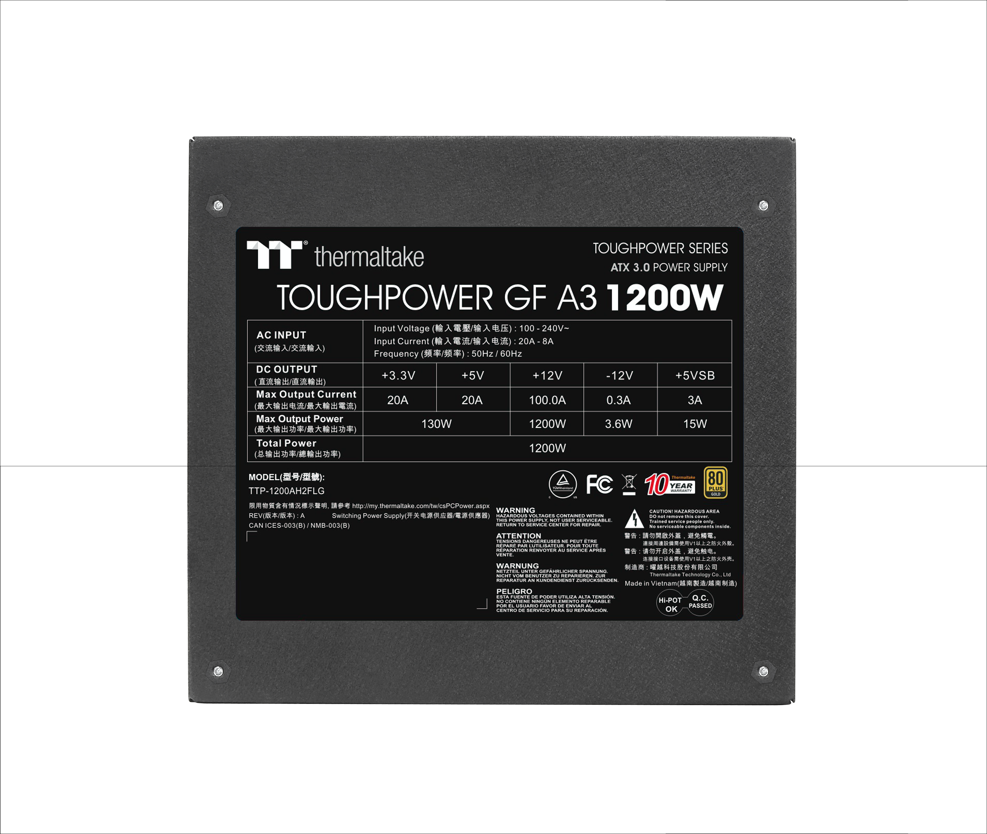 Napajanje THERMALTAKE TOUGHPOWER GF A3 1200W