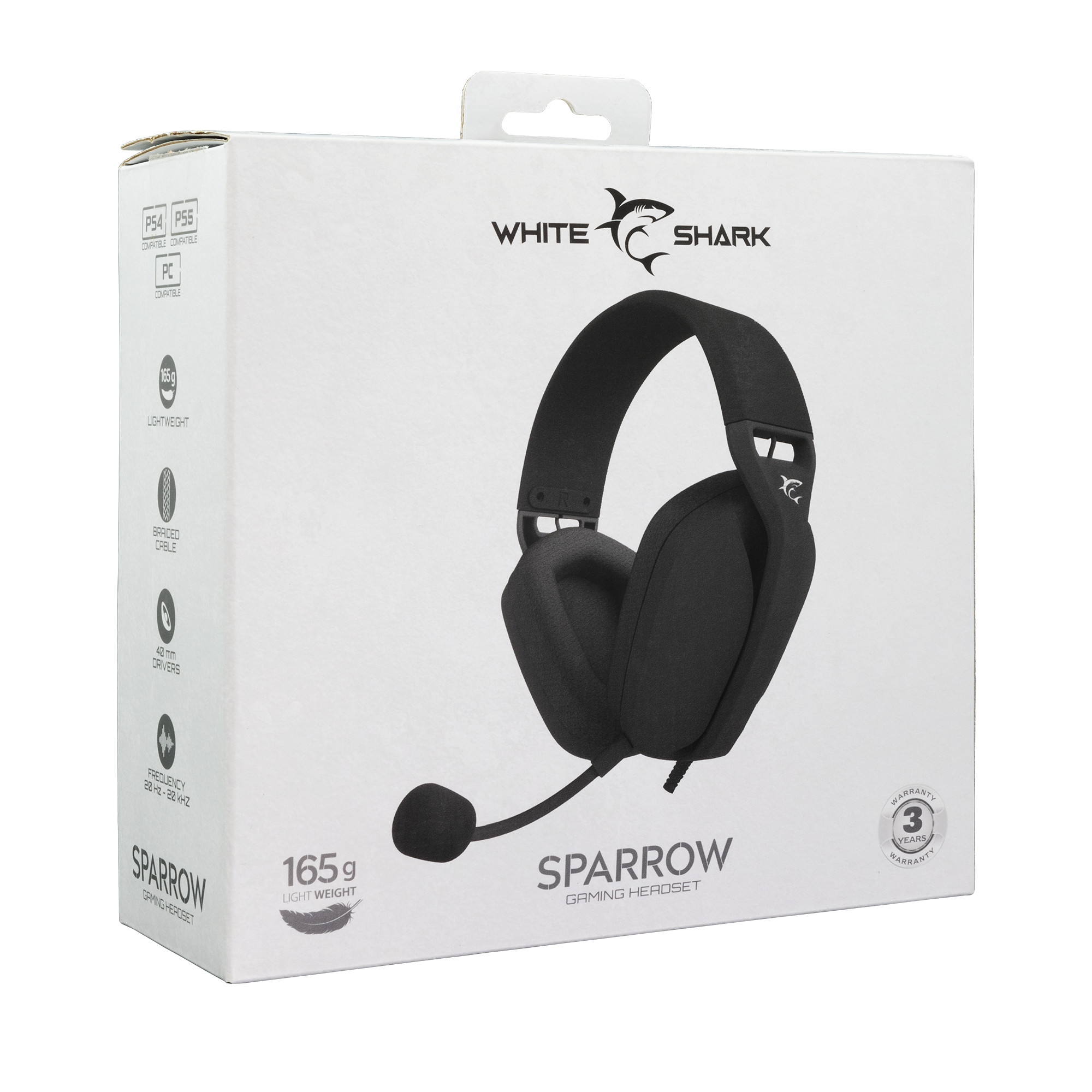 Slušalice WHITE SHARK GH-2443 SPARROW crne-7