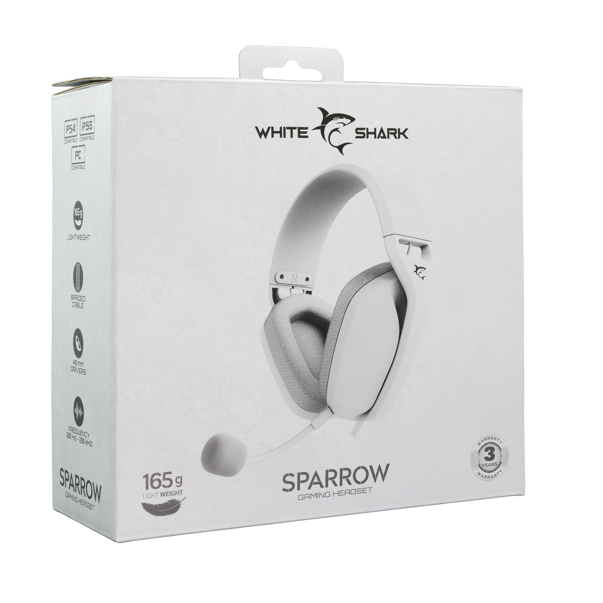 Slušalice WHITE SHARK GH-2443 SPARROW bijele-7