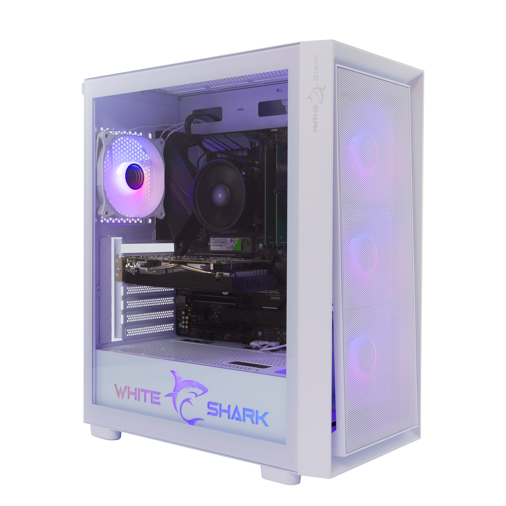 White Shark KUĆIŠTE GCC-2401 WARHEAD-3 BIJELO / 4 Fans 12cm RGB-0