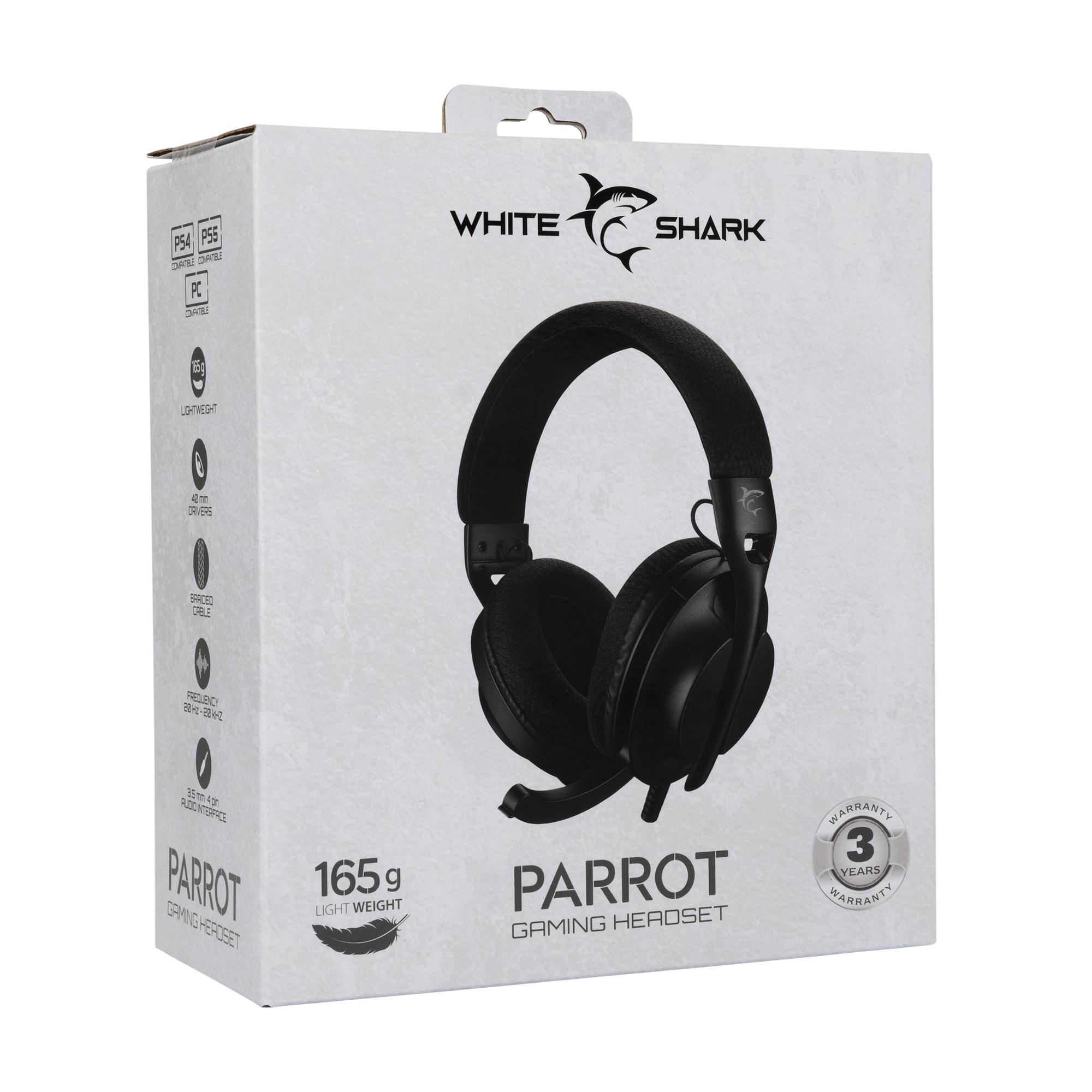 Slušalice WHITE SHARK Parrot GH-2440 crne-9