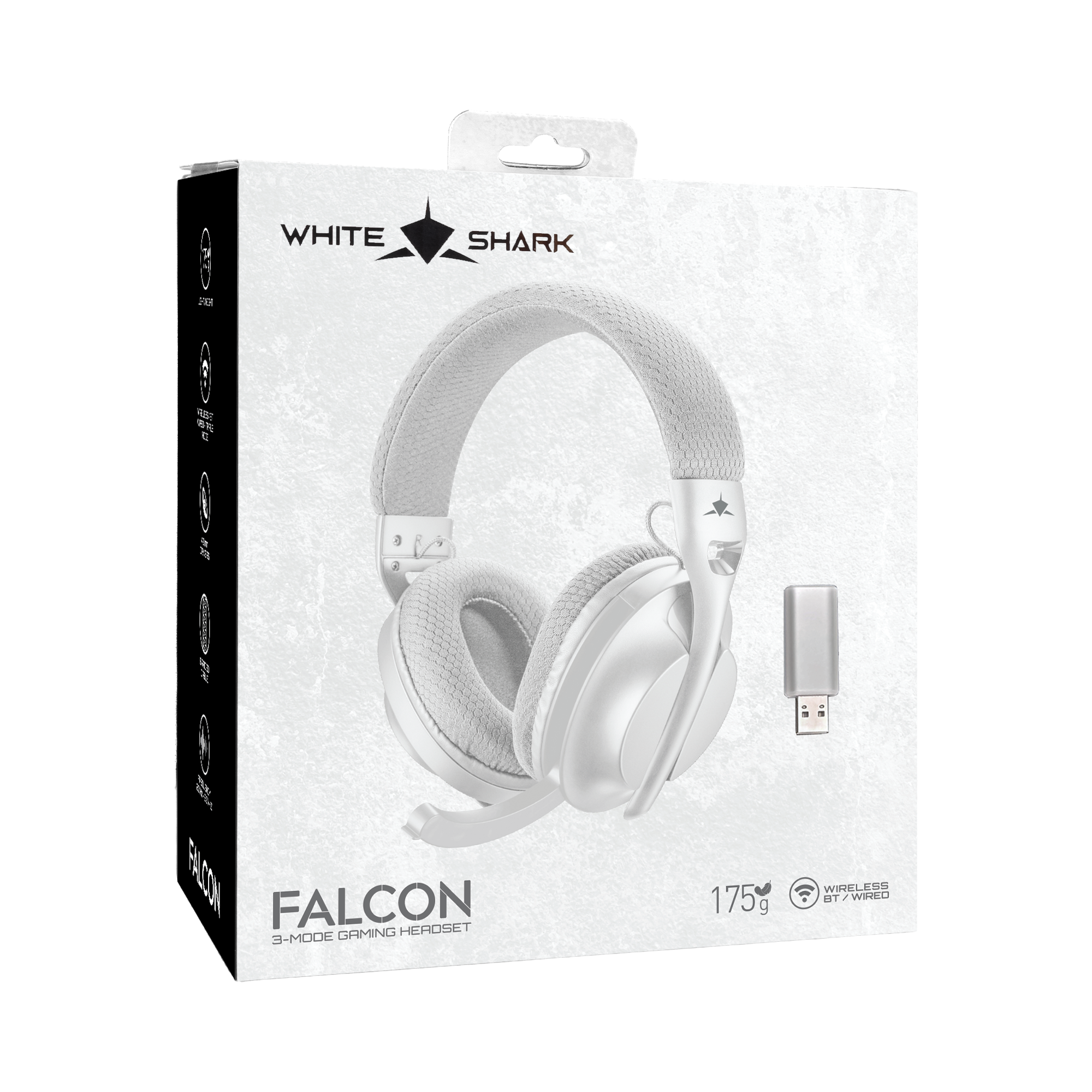 Slušalice WHITE SHARK Falcon WGH-2441 (bežične) bijelo/sive-18