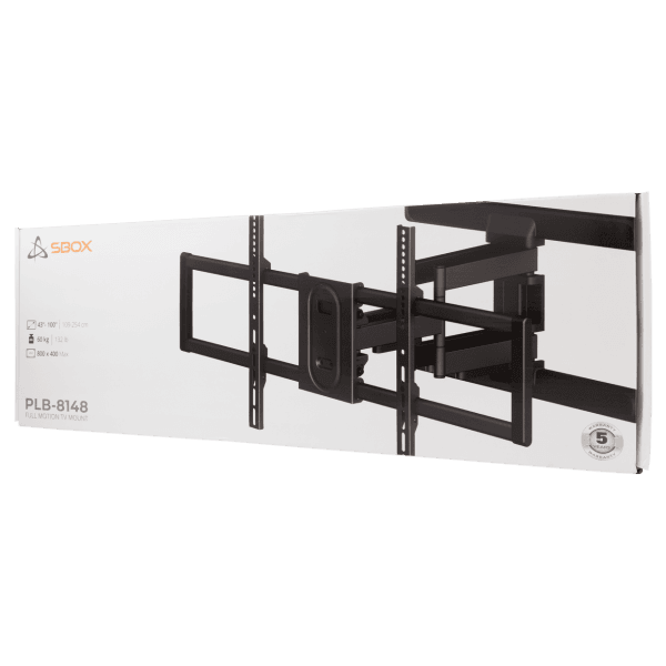 Nosač za TV zidni SBOX PLB-8148 (43"- 100", do 60 kg, nagib 5°-10°, zakret +60°-60°)-9