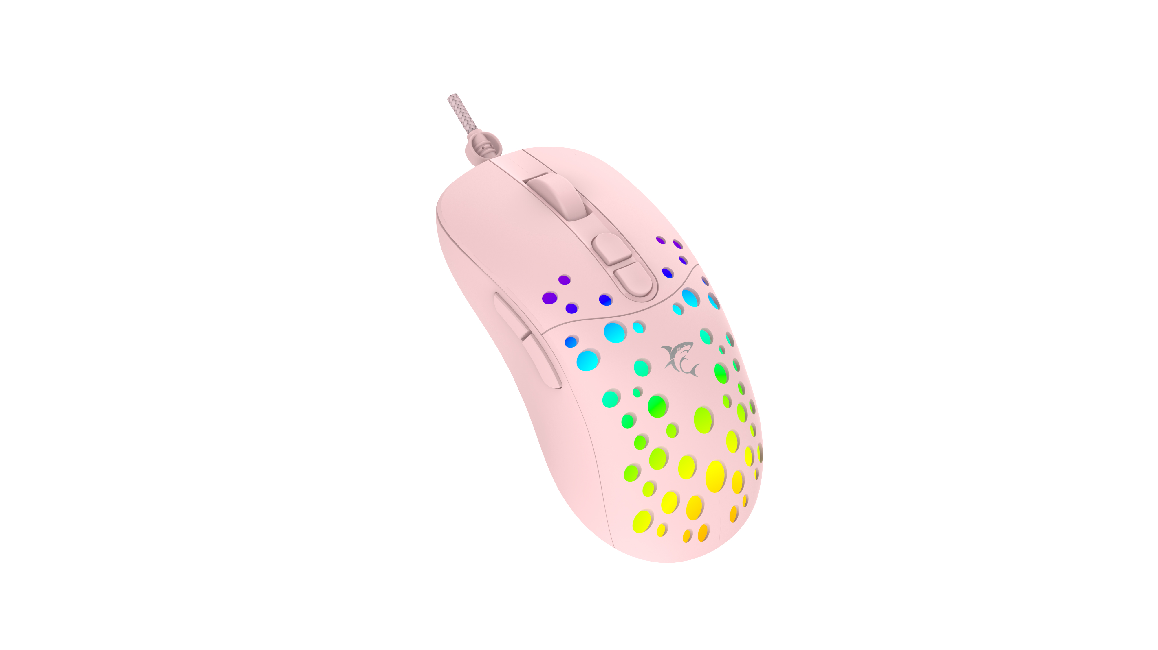 Miš WHITE SHARK GM-9004 TRISTAN-2 (RGB / 12.800 dpi) pink-9