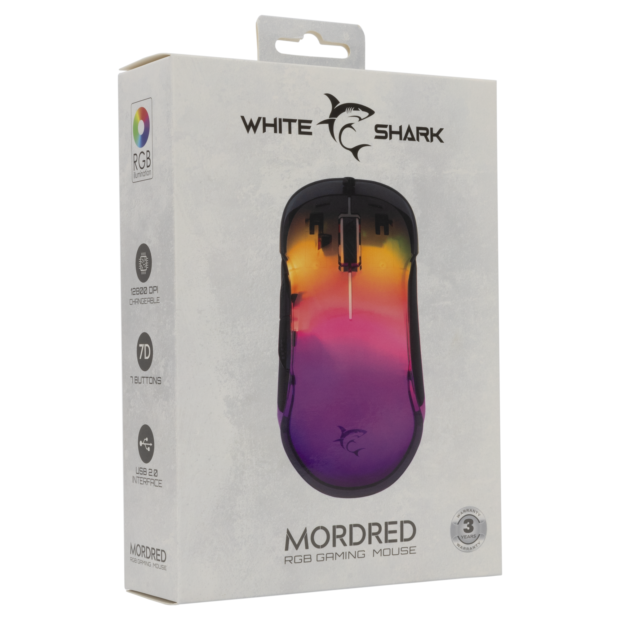 Miš WHITE SHARK GM-5017 Mordred crni-5
