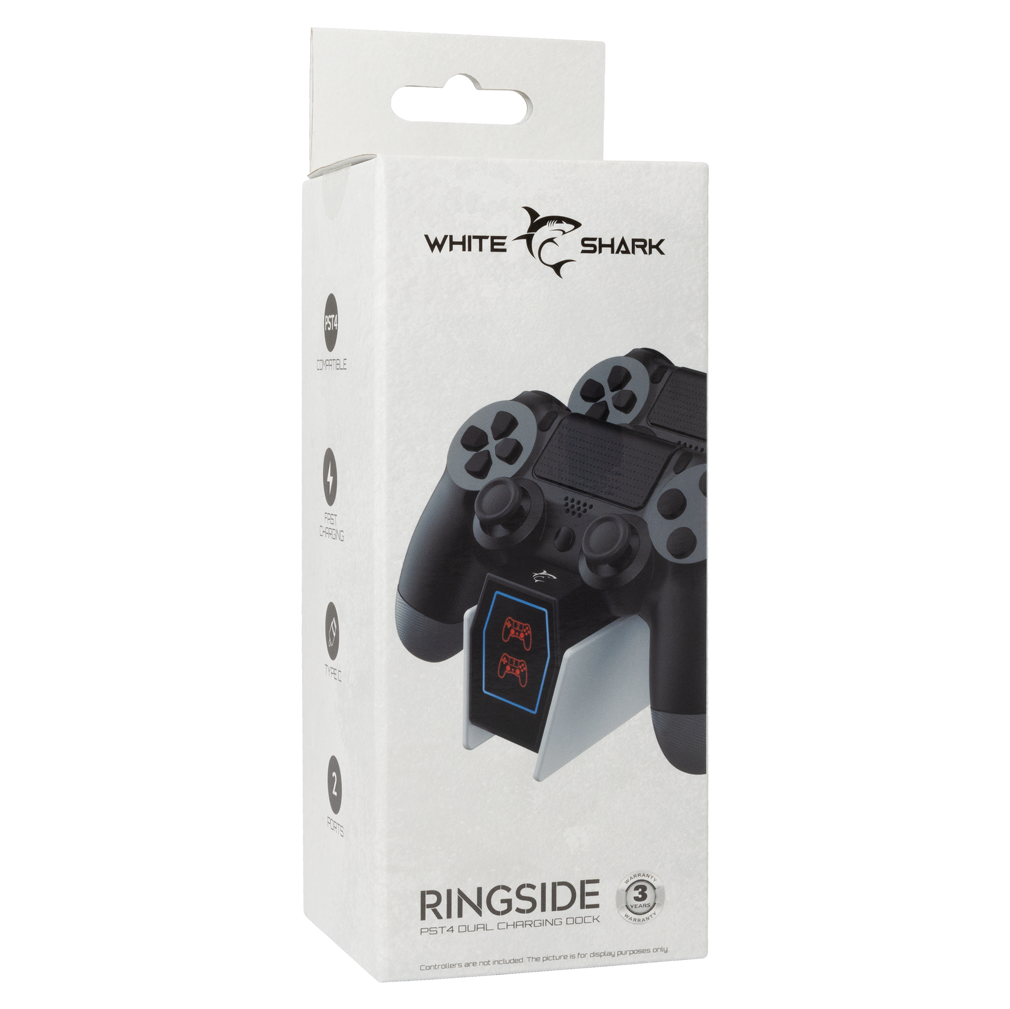 Stalak za punjenje kontrolera WHITE SHARK PS4-0417 Ringside-7
