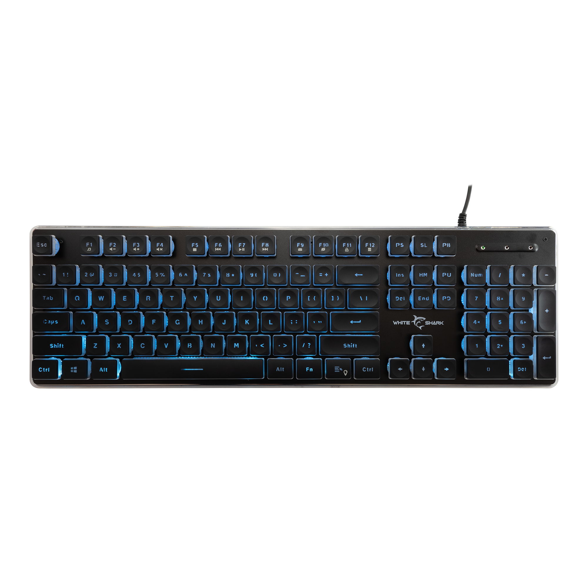 White Shark Tipkovnica GK-003141 TACHI-Crna-US-6