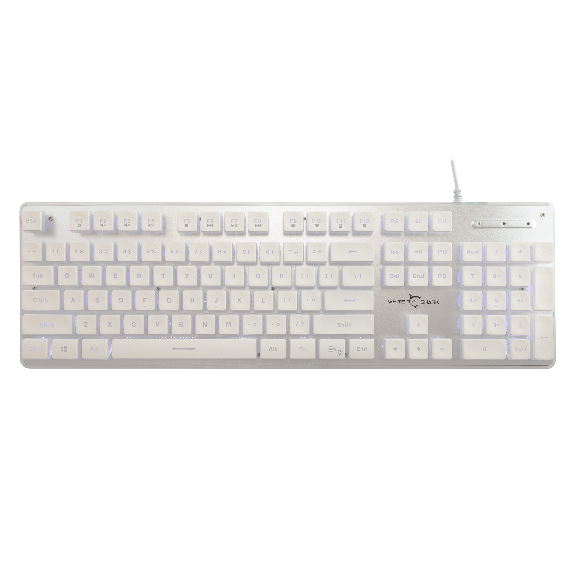 White Shark Tipkovnica GK-003241 TACHI-Bijela-US-0