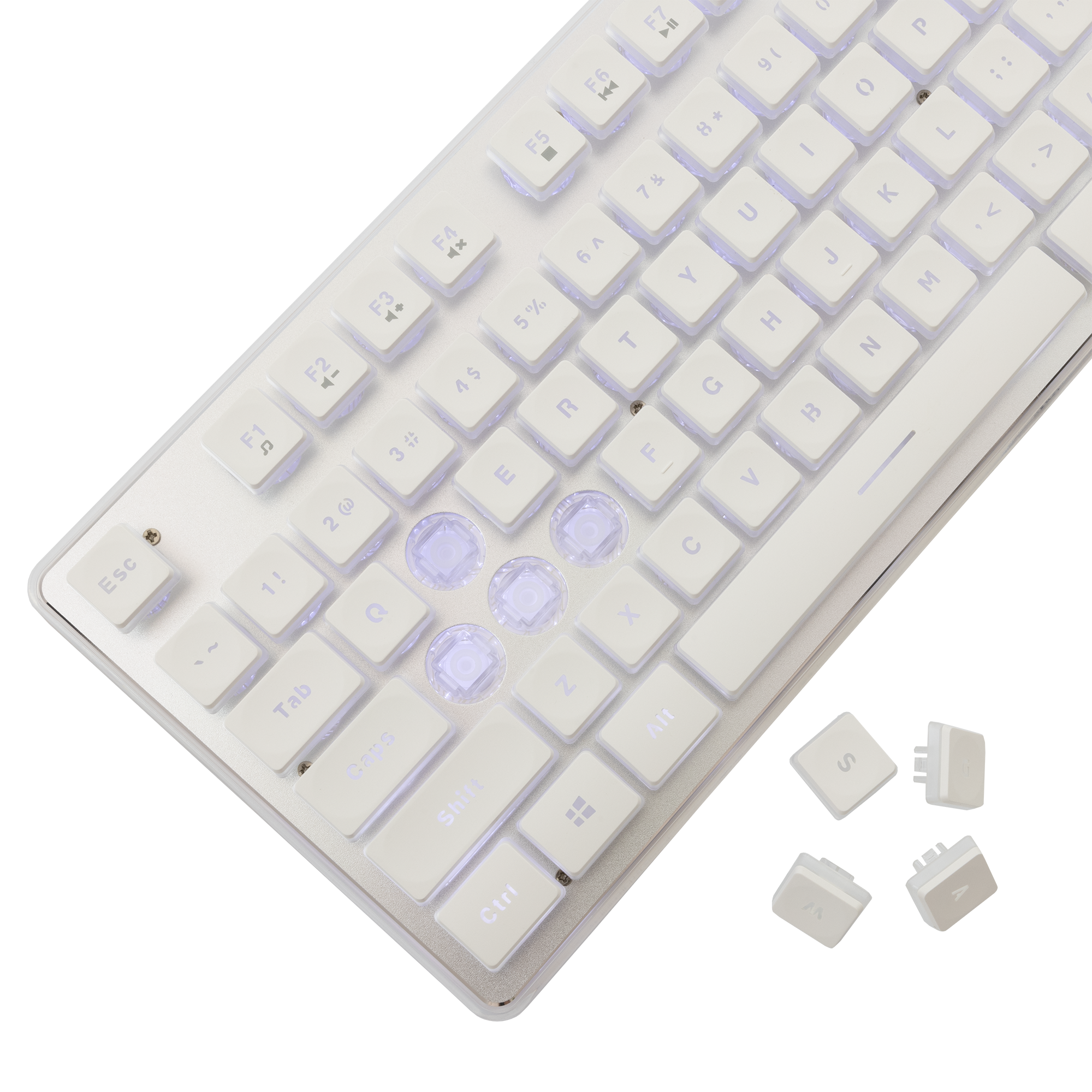 White Shark Tipkovnica GK-003241 TACHI-Bijela-US-3
