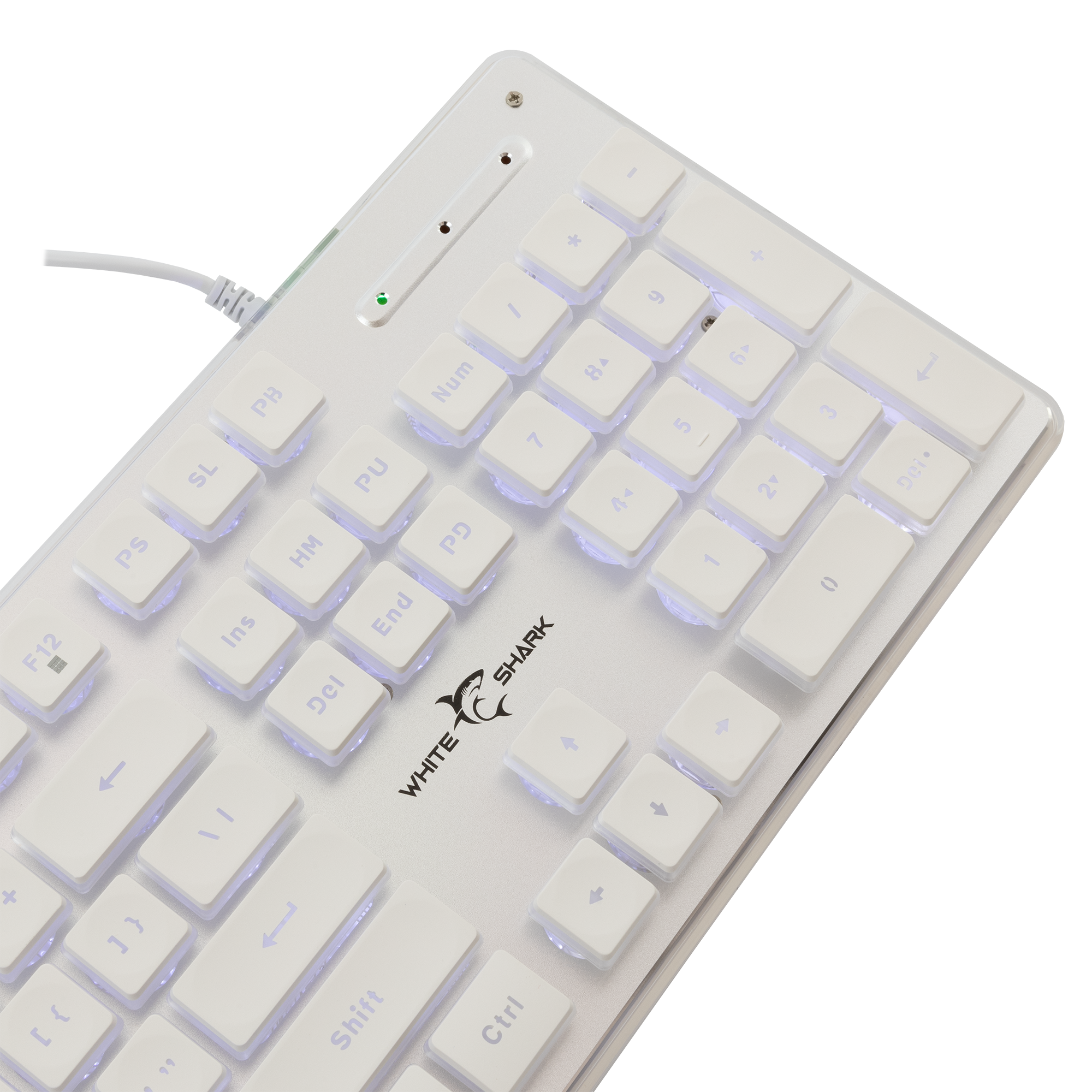 White Shark Tipkovnica GK-003241 TACHI-Bijela-US-4