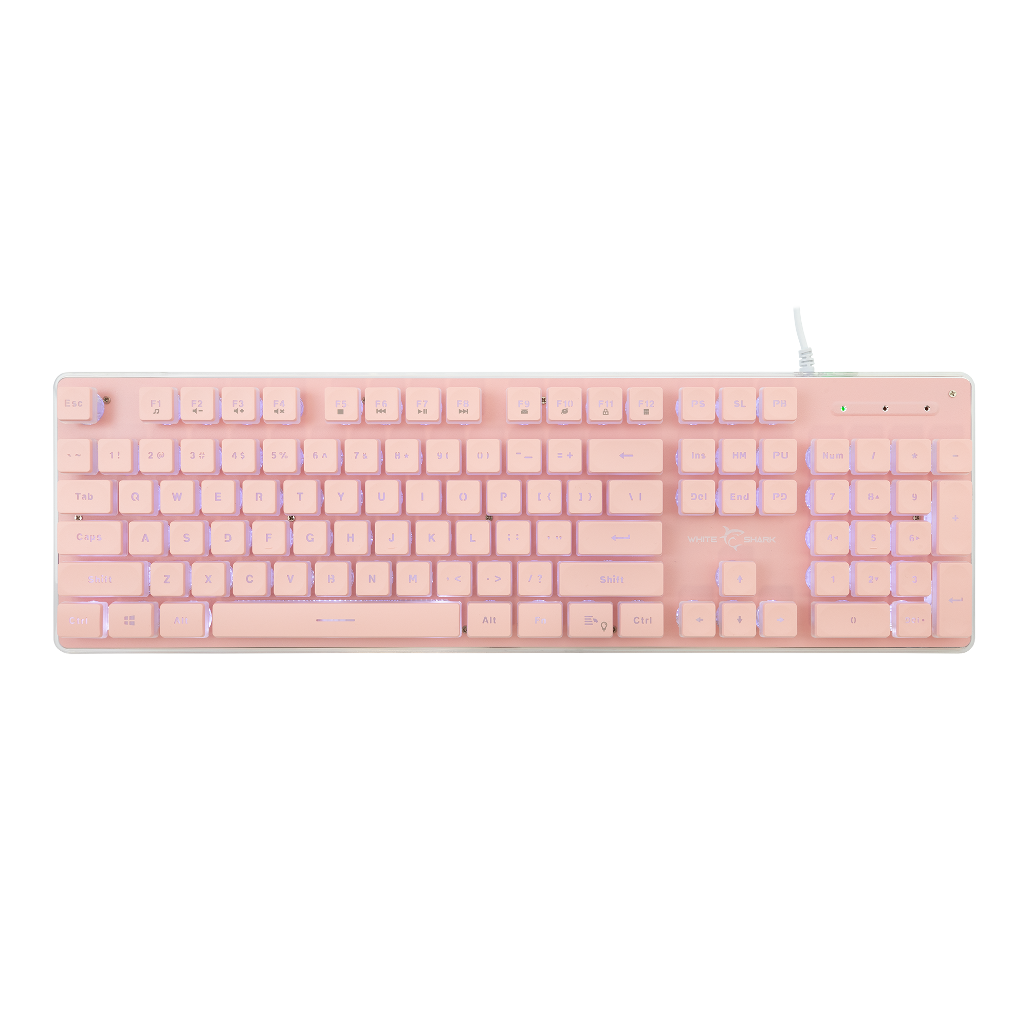 White Shark Tipkovnica GK-003441 TACHI-Roza-US-0